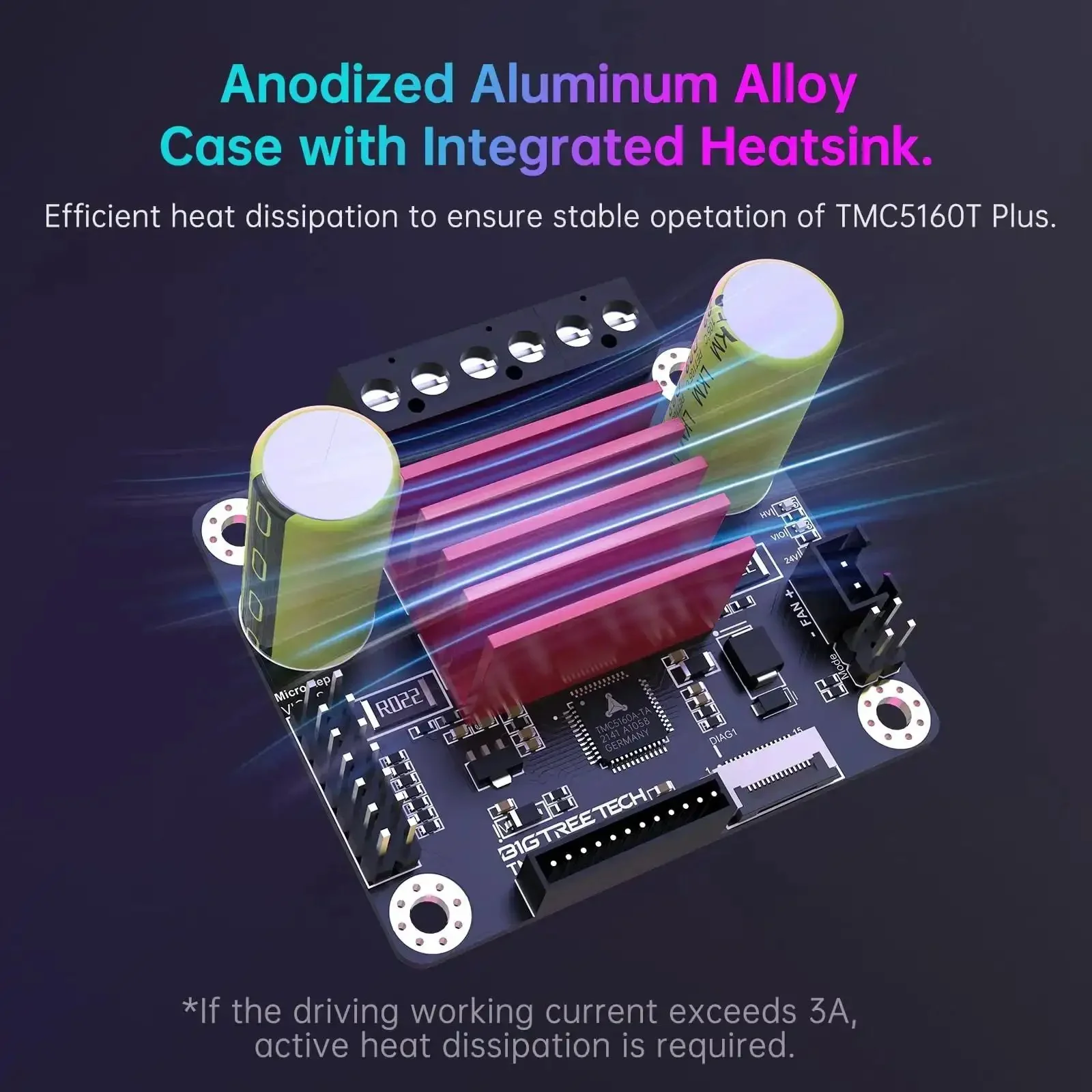 Dope TMC5160T Plus Stepper Motor Driver V1.0 With 8 MOSFETs 60V 10.6A IRMS Silent SPI For Marlin Klipper RRF Firmware In 3D Printers Manta M8P Octopus Pro Control Board Without Case - Image 8