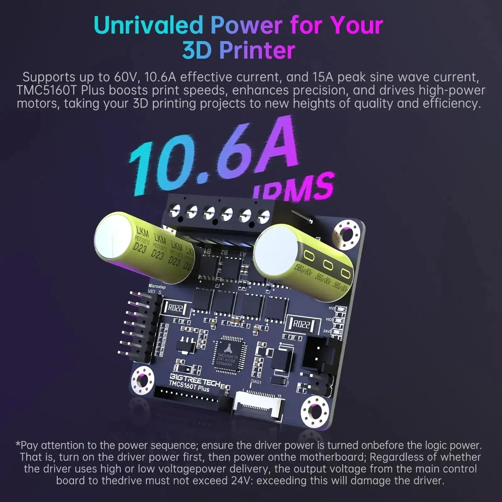 Dope TMC5160T Plus Stepper Motor Driver V1.0 With 8 MOSFETs 60V 10.6A IRMS Silent SPI For Marlin Klipper RRF Firmware In 3D Printers Manta M8P Octopus Pro Control Board Without Case - Image 9