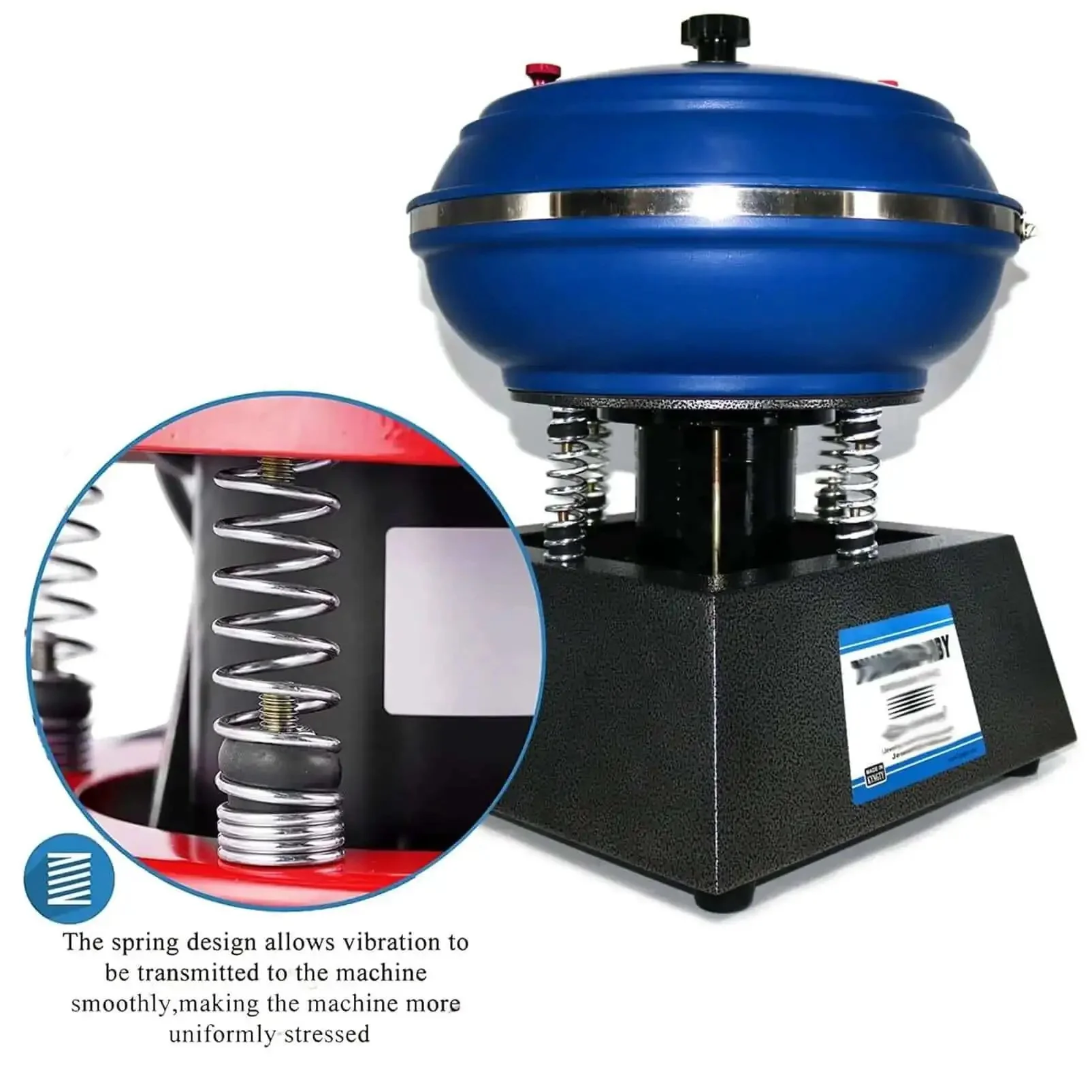 Dope Tumbler Polishing Machine For Jewelry And Gems, Bench Top Vibratory Polisher Grinder 120W Mini 12L, Jewelry Polisher For Crafts Auto Parts, Smooth Rolling Vibration For Consistent Finish - Image 2