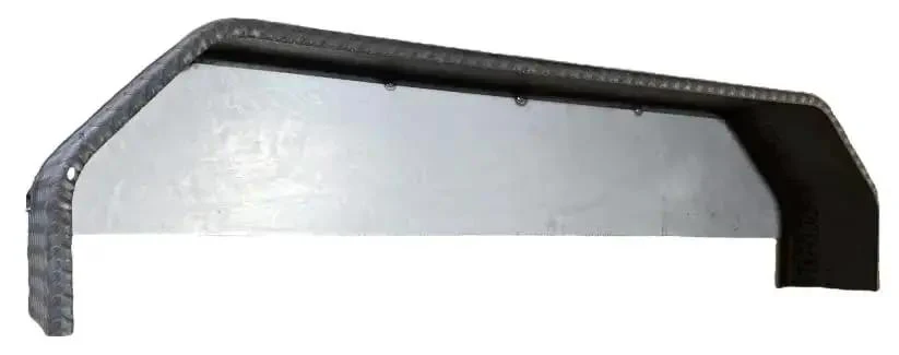 Double Break Treadplate Trailer Fender, Tandem Style, 10 by 72 by 19 Inches, 16 Gauge Smooth Backplate, Rust Resistant Mudguard for Trailers, Easy Mount, Built Tough for Do It Yourself Install - Image 4