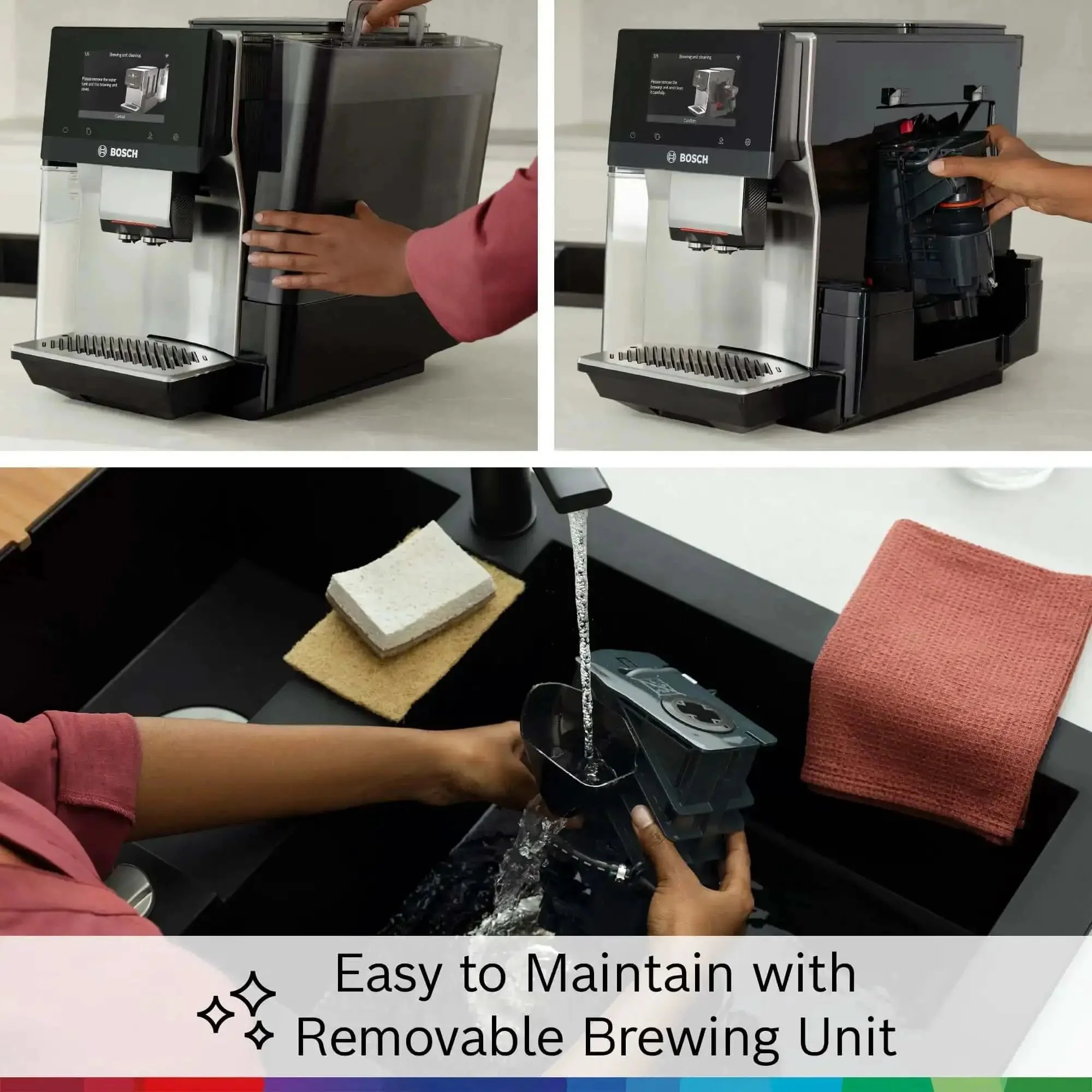 Double Cup Barista Style Home Fully Automatic Coffee Machine With 36 Drink Presets And Touchscreen Controls For Latte Macchiato Cappuccino Or Espresso Personalize Strength Size Milk Ratio And Aroma Large Bean Hopper Easy Clean Stainless Steel - Image 11