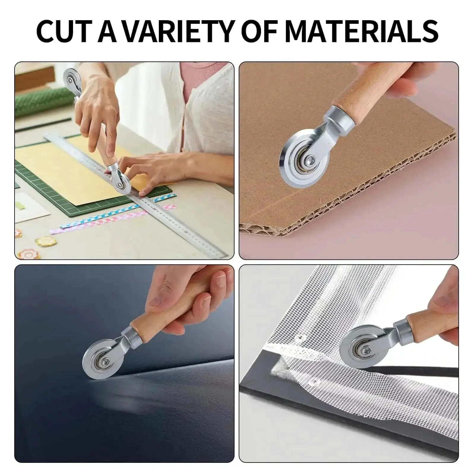 Double End Box Scoring Tool With Dual Rollers For Cardboard And Metal Sheets, Precision Crease Maker And Resizer, Handy Box Folding Roller For Thick Boxes And Thin Materials - Image 3