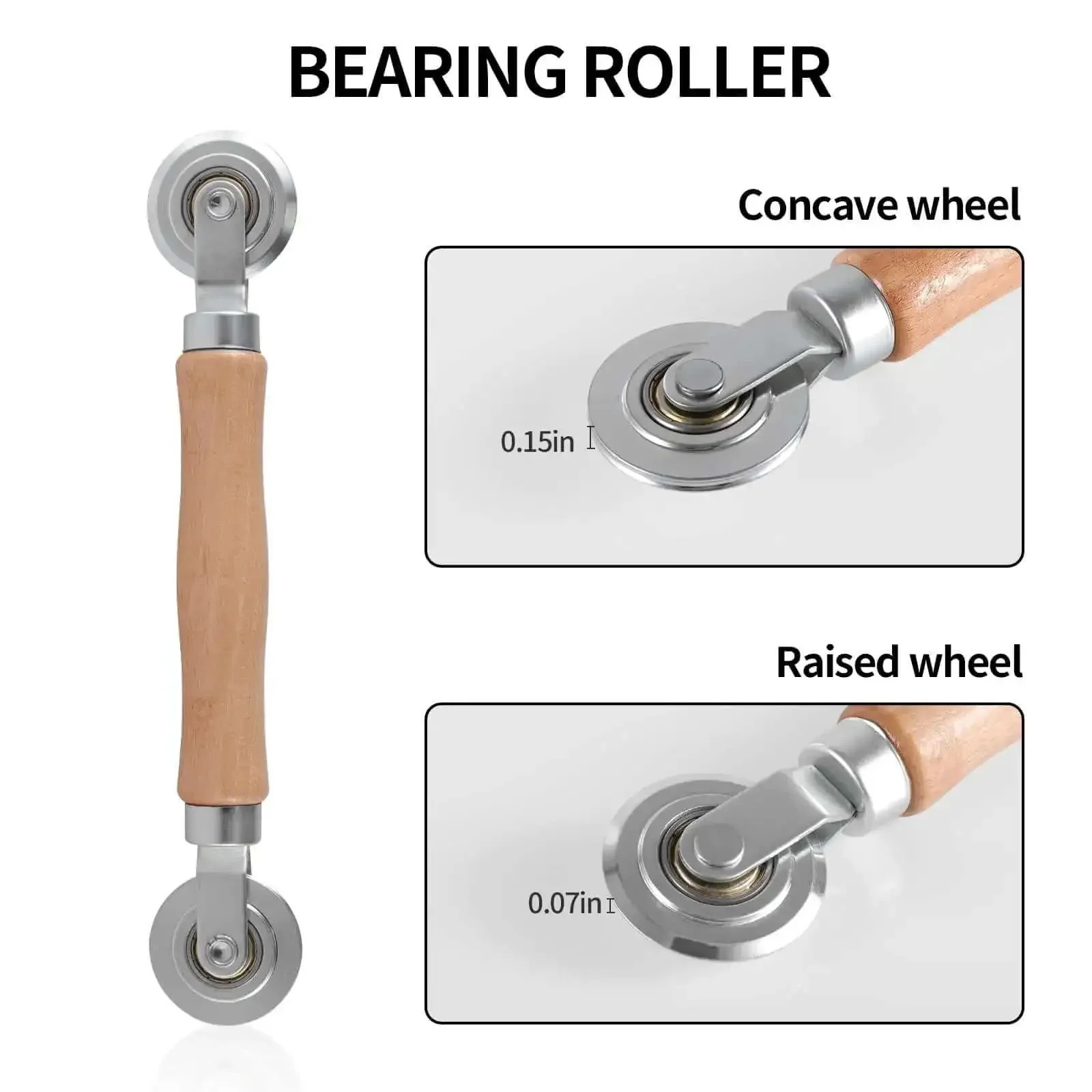 Double End Box Scoring Tool With Dual Rollers For Cardboard And Metal Sheets, Precision Crease Maker And Resizer, Handy Box Folding Roller For Thick Boxes And Thin Materials - Image 4