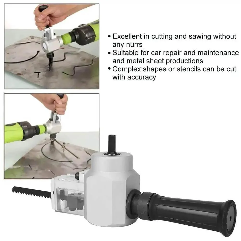 Double Head Metal Cutter And Nibbler Drill Attachment For On The Go Car Repair And Maintenance Cuts Metal Sheets And Rods Plastic Fiberglass And Wood With Precision And Rugged Durability - Image 9