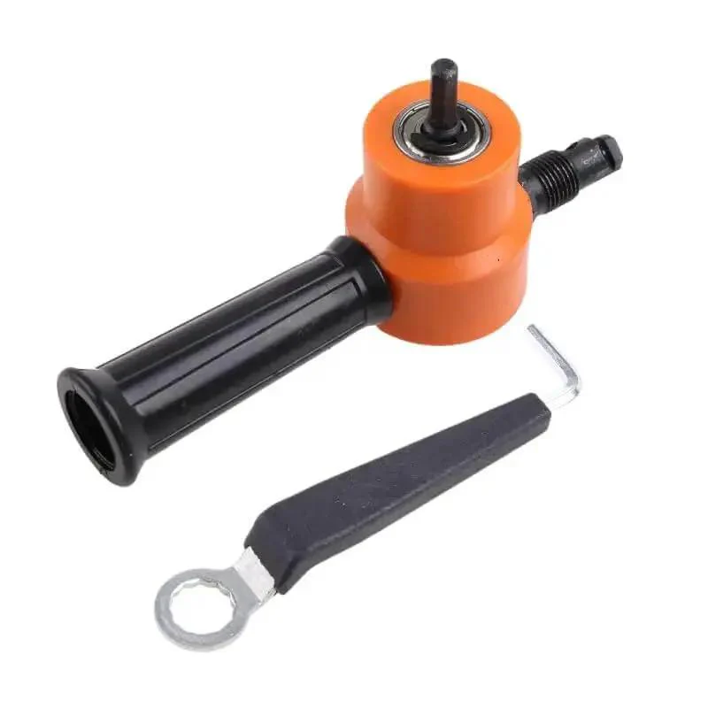Double Head Metal Nibbler Cutter Saw Attachment For Drill Pro Grade Heavy Duty Metal Sheet Cutting Tool Red Color Easy Quick Cut Power Drill Accessory For Sheet Metal Durable And Versatile - Image 2
