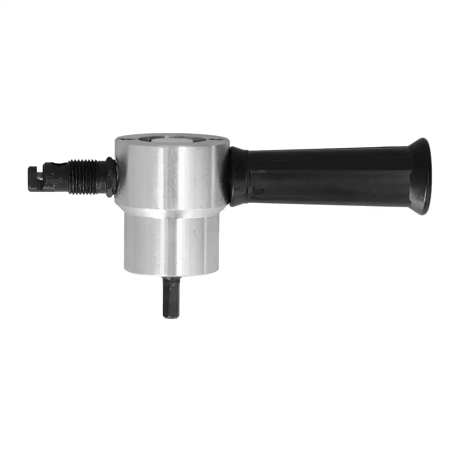 Double Head Metal Nibbler For Cutting Iron Steel Copper And Aluminum With Speed Steel Build 360 Degree Rotating Handle And Hex Drill Bit Pro Grade Heavy Duty Sheet Metal Cutting Tool For Pros And DIY Projects - Image 3
