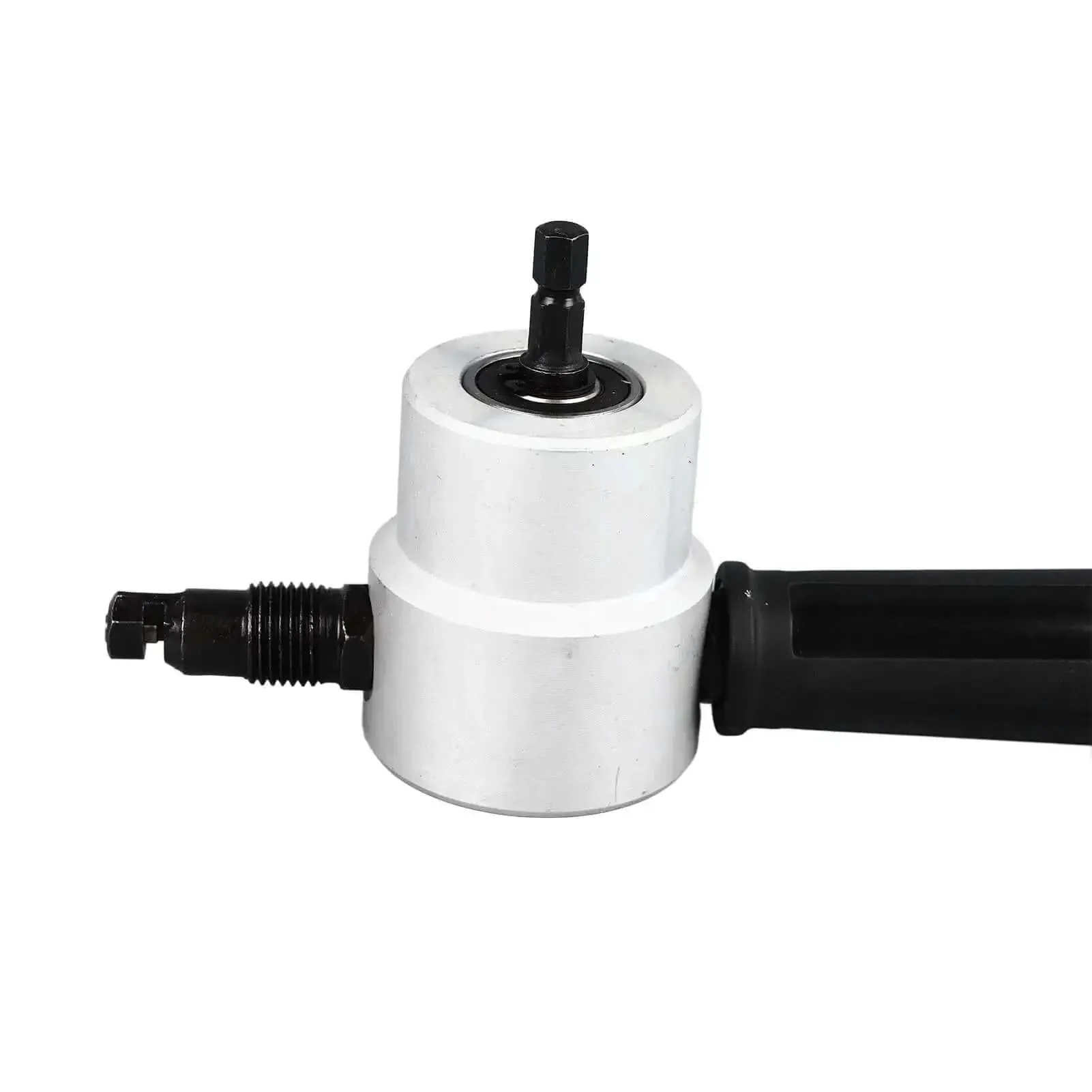 Double Head Metal Sheet Cutter Attachment For Drill Pro Grade 360 Degree Adjustable Nibbler Tool Cuts Iron Stainless Steel Copper Aluminum Plate No Burr Smooth Finish Durable Alloy - Image 4
