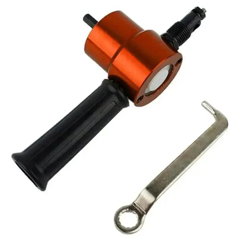 Double Head Metal Sheet Nibbler Cutter Attachment For Power Drill Saw Heavy Duty Metal Cutting Tool P15F Replacement Part DIY Friendly Precise Sheet Metal Cutting Great For Home Projects - Image 3