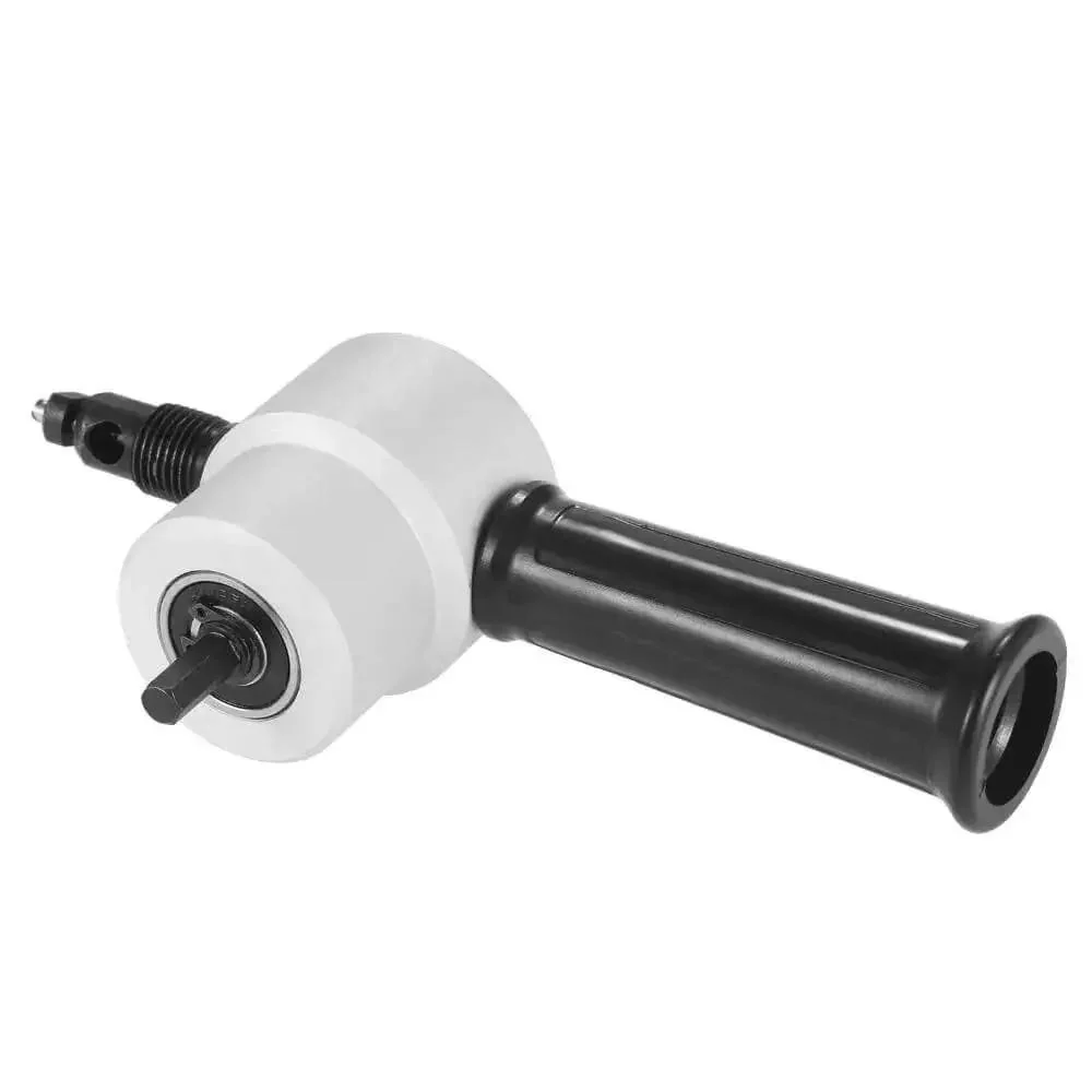 Double Head Nibbler For Metal Cutting, 360 Degree Adjustable Sheet Metal Cutter, Drill Attachment, Curved And Straight Cutting, Ergonomic Handle, Compact And Efficient Power Tool Accessory - Image 2