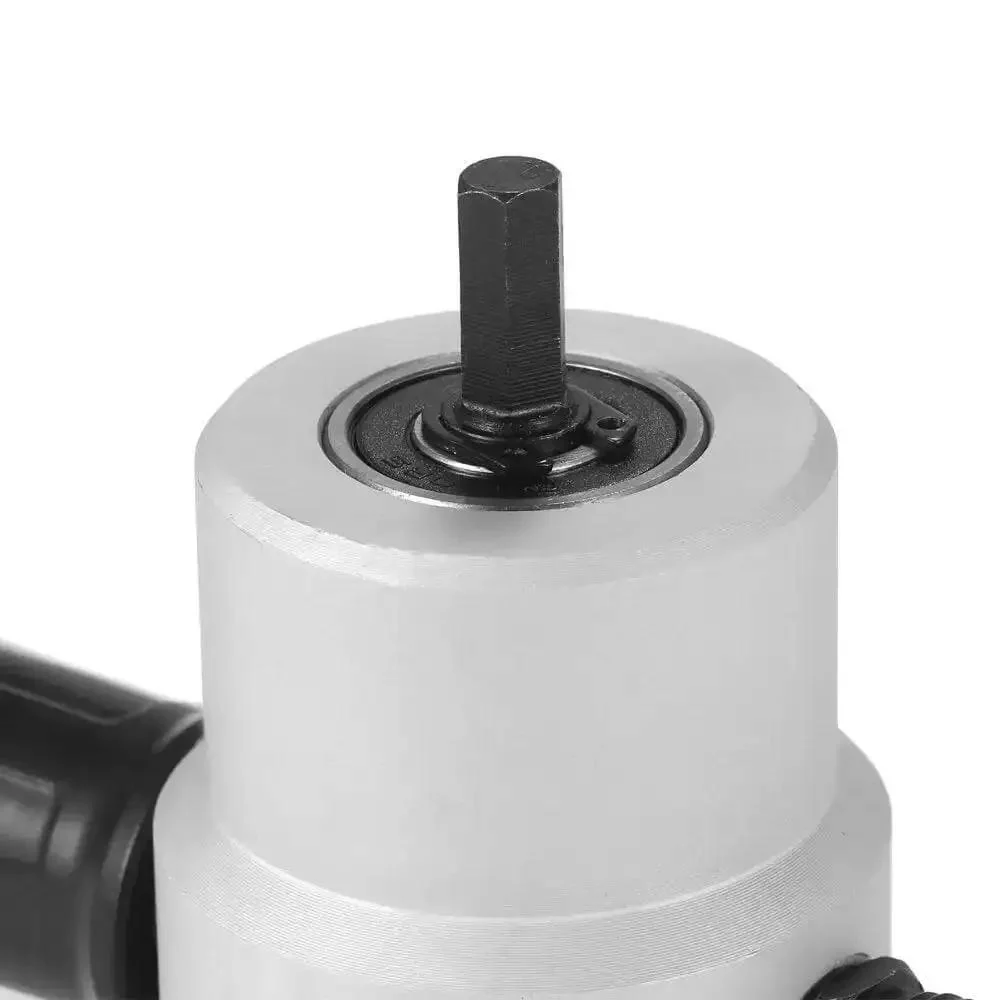 Double Head Nibbler For Metal Cutting, 360 Degree Adjustable Sheet Metal Cutter, Drill Attachment, Curved And Straight Cutting, Ergonomic Handle, Compact And Efficient Power Tool Accessory - Image 7
