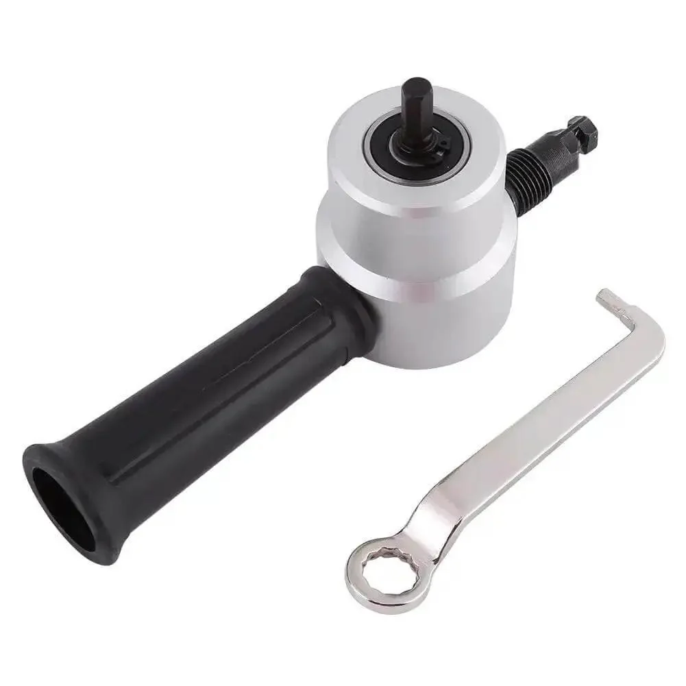Double Head Sheet Metal Cutter Drill Attachment Nibbler For Straight Curve And Circle Cutting Built Tough For Power Drill Use Pro Grade Cutting Tool Kit For Steel Aluminum Copper And Stainless Metal Sheets