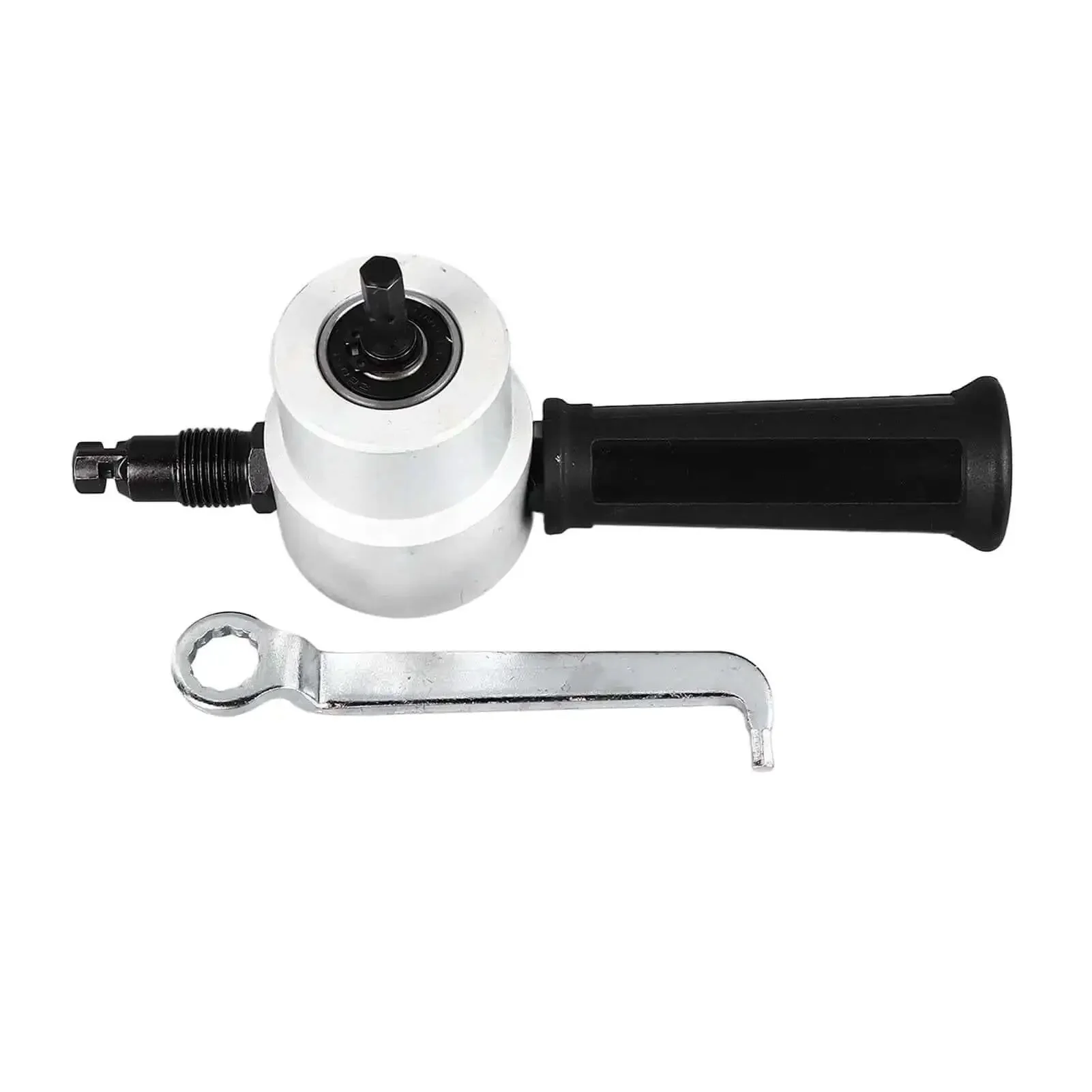 Double Head Sheet Metal Cutter Nibbler Drill Attachment For 360 Degree Cutting Pro Grade Alloy Construction Burr Free Metal Work Fast Easy Sheet Metal Projects For Carpenters - Image 5