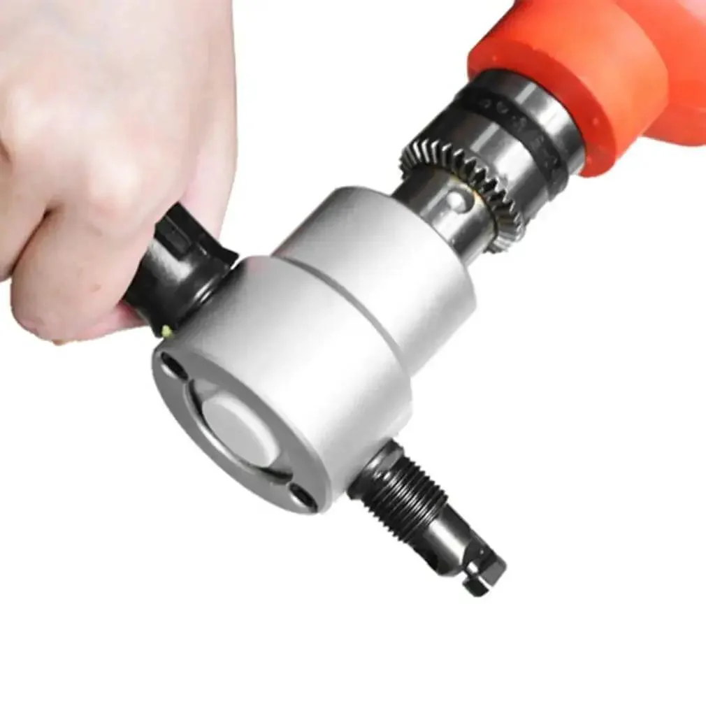 Double Head Sheet Metal Nibbler Saw Cutter For Electric Drill Attachment With Wrench And Extra Nibbler Parts For Steel Aluminum Iron Plastics Or More, 360 Degree Adjustable Head, Ergonomic Grip, Lightweight And Handy For DIYers - Image 6