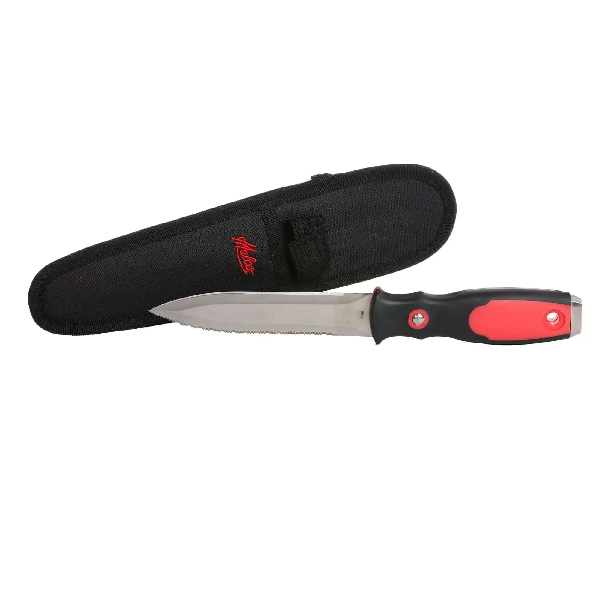 Double Sided Duct Knife With Smooth And Serrated Edges Includes Puncture Resistant Nylon Sheath And Velcro Strap For Cutting Flexible Duct And Ductboard Ergonomic Cushion Grip Resharpenable Cutlery Grade Steel Blades - Image 4