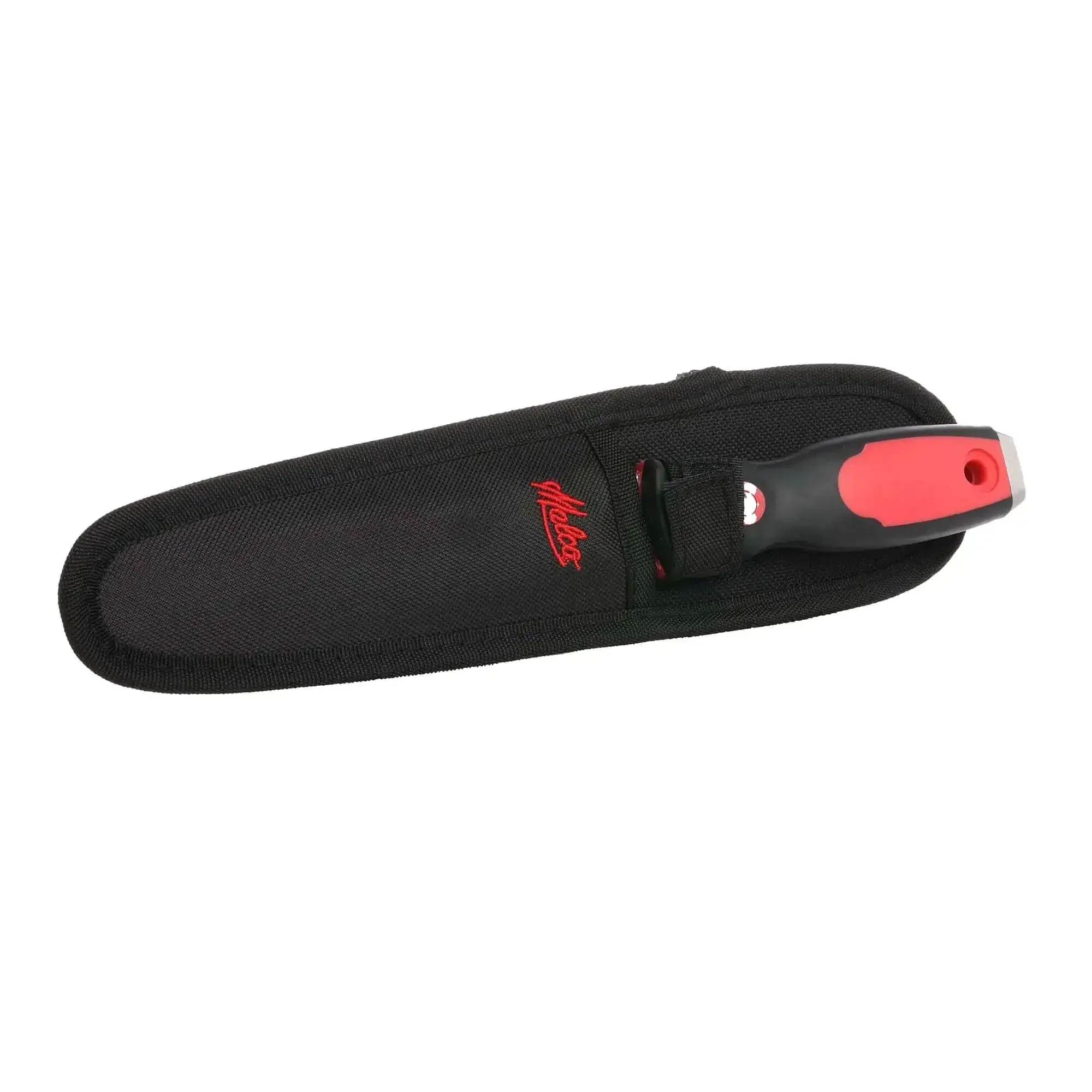Double Sided Duct Knife With Smooth And Serrated Edges Includes Puncture Resistant Nylon Sheath And Velcro Strap For Cutting Flexible Duct And Ductboard Ergonomic Cushion Grip Resharpenable Cutlery Grade Steel Blades - Image 5