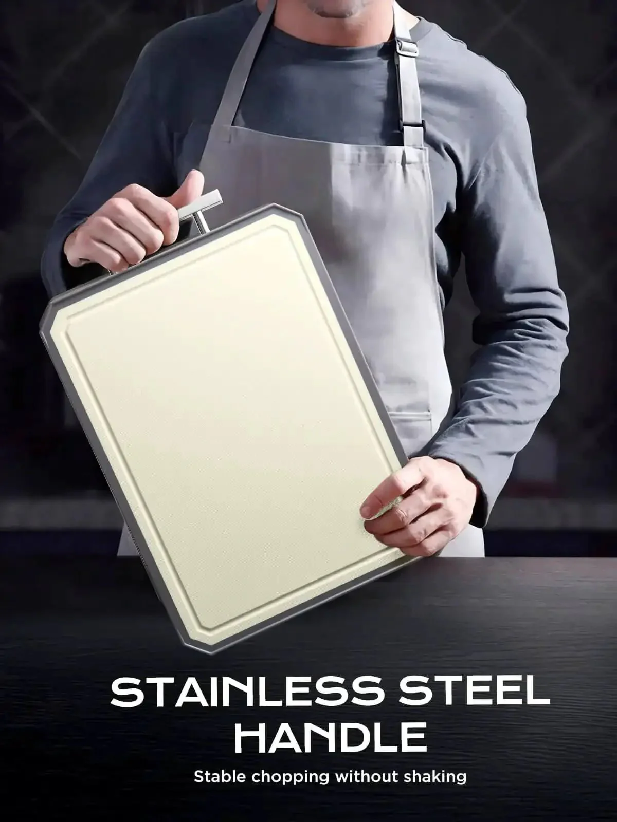 Double Sided Stainless Steel Meat Cutting Board And Wheat Straw Veggie Board Large 16 By 11 Inch Kitchen Workhorse For Chopping Sessions Non Toxic And Dishwasher Safe Easy To Clean Heavy Duty Kitchen Must Have - Image 2