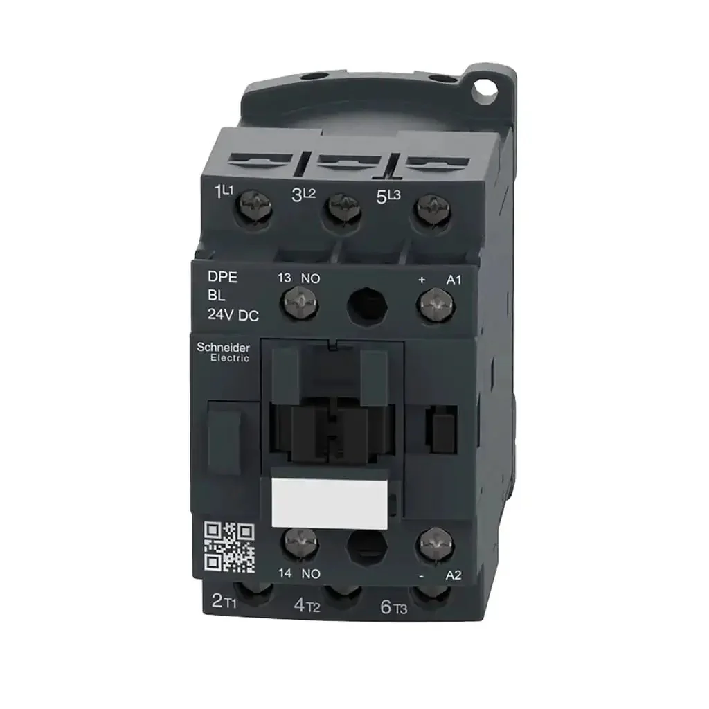 DPE18BL Easy TeSys 24VDC Coil Contactor With Screw Clamp Terminals For HVAC, Pumps, Compressors And More Your Go-To 1/2HP 115V-Ph, 2HP 230V-1Ph, 3HP 200-230V, 7.5HP 460V - Image 2