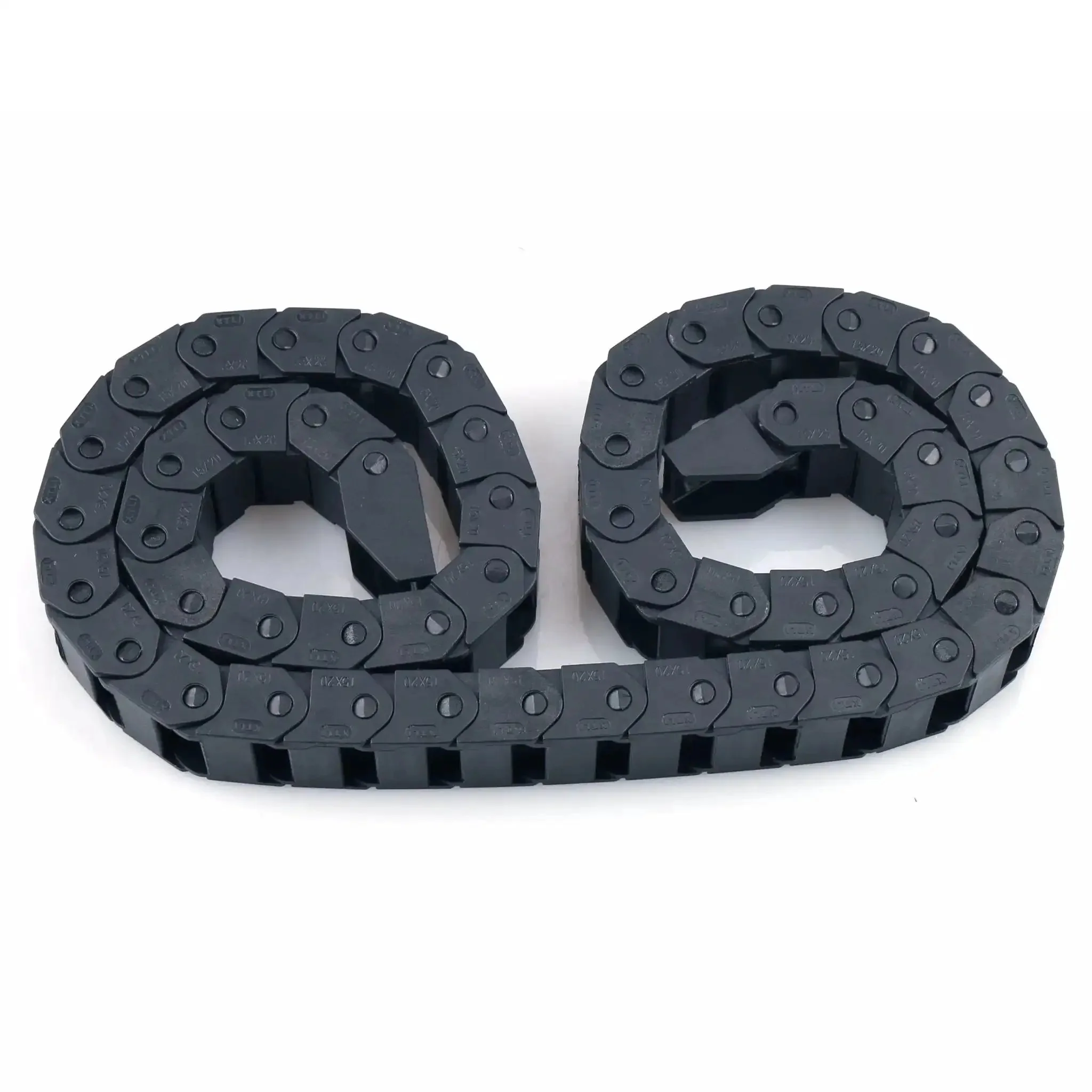 Drag Chain Cable Carrier 15x20mm Internal Size 1m Length Plastic Semi Enclosed Wire Guide For CNC Machines And Robotic Systems Easy Install Durable Black Fits Cables Up To 3mm Outer Diameter - Image 3