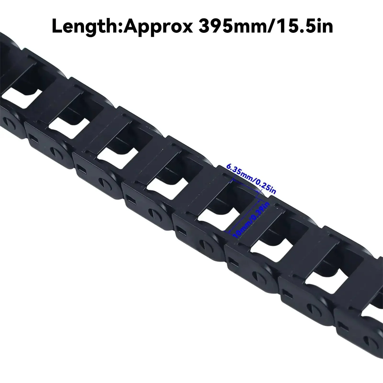 Drag Chain Replacement Kit For FlashForge Adventurer AD5X Open Type Plastic Wire Carrier Flexible Nested Drag Chain Cable Track Black Printed Mounting Part For 3D Printer Accessories - Image 3