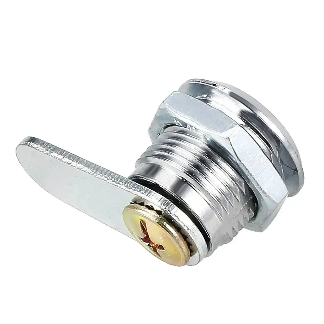 Drawer Cam Lock For Cabinets And Drawers, 0.69 Inch Diameter Cylinder, Five Eighths Inch Length, Fits Panels Up To Three Eighths Inch, Zinc Alloy Chrome Plated, Keyed Different, 2 Pack, Easy Install, Durable Metal Lock - Image 4