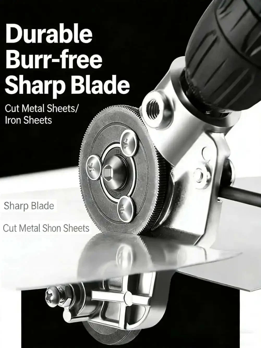 Drill Nibbler Sheet Metal Cutter Attachment For Electric Drills With Adapter Lets You Cut Aluminum Steel Copper Iron Up To 0.8mm Thick Fast And Clean In One Pass Like A Pro - Image 7