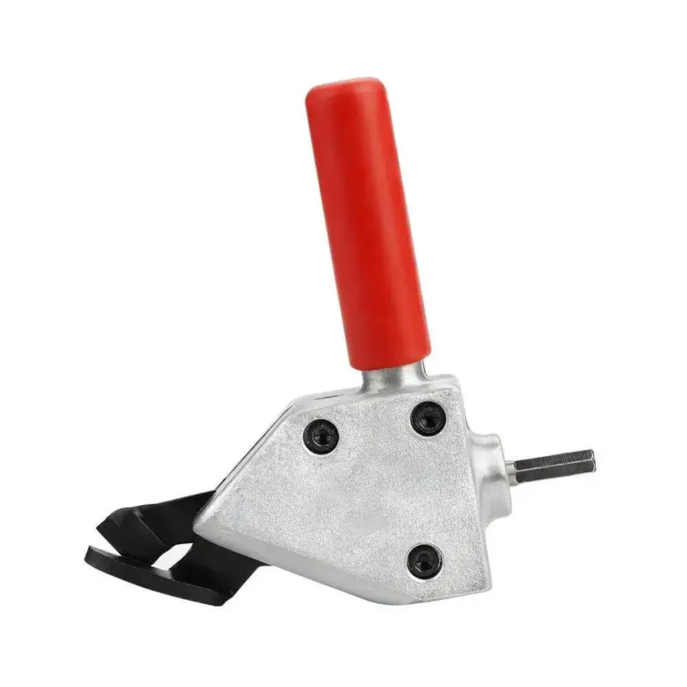 Drill Powered Sheet Metal Cutter Attachment With Quick Connect Scissor Blade For Cutting Steel, Stainless, Barbed Wire And Metal Sheets, Easy Setup For Home DIY And Pro Jobs, Works With 12V Drills And Cordless Tools