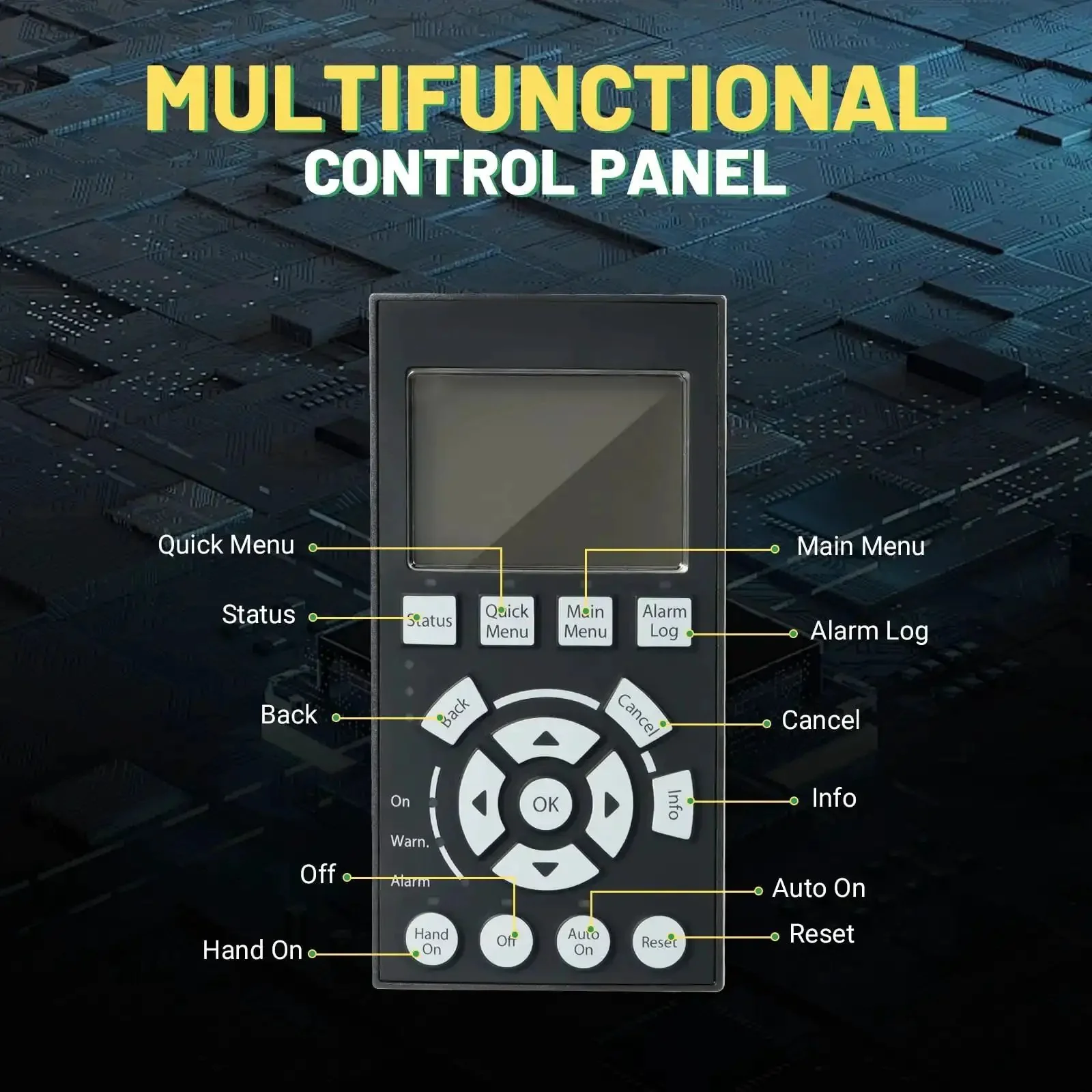 Drive Graphical Local Control Panel With Digital Display Works With Danfoss VLT FC302 FC301 Inverter LCD Operation Panel LCP102 Display Panel And Compatible Variable Frequency Drives - Image 4