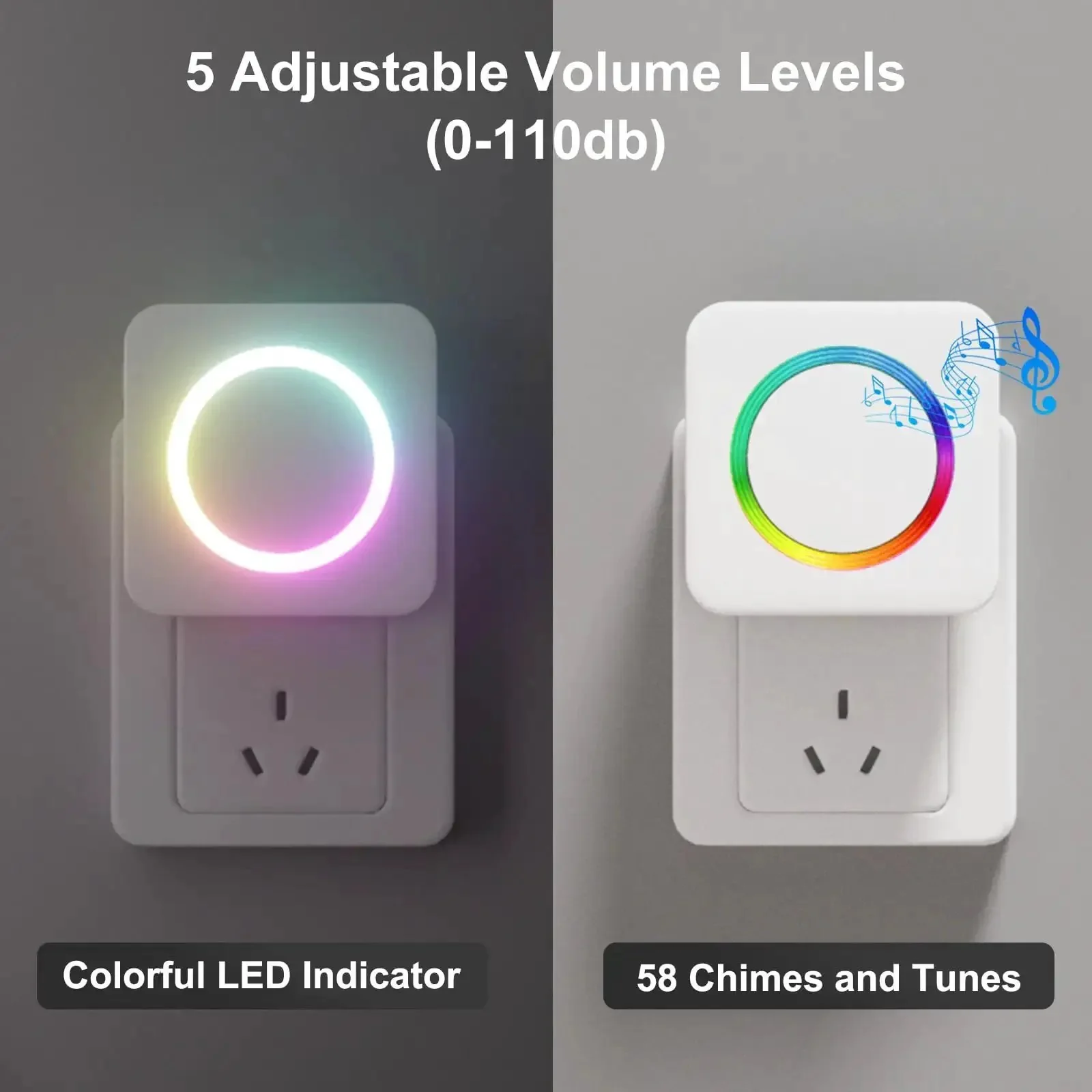 Driveway Alarm With Motion Sensor Door Chime 58 Melodies And 500 Feet Range Smart Detection That Stops False Ringing No Fuss Setup For Home Or Small Office Perfect For Business Entry Alerts And Elderly Care Monitoring - Image 8