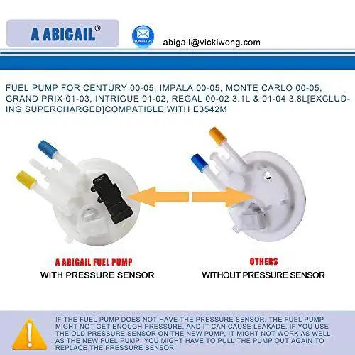 Drop In Fuel Pump Assembly Replacement E3542M For 2000 To 2005 Chevy Impala Monte Carlo Buick Century Regal Oldsmobile Intrigue Pontiac Grand Prix V6 Engines 3.1L 3.4L 3.5L 3.8L High Quality OE Grade Fuel Delivery - Image 5