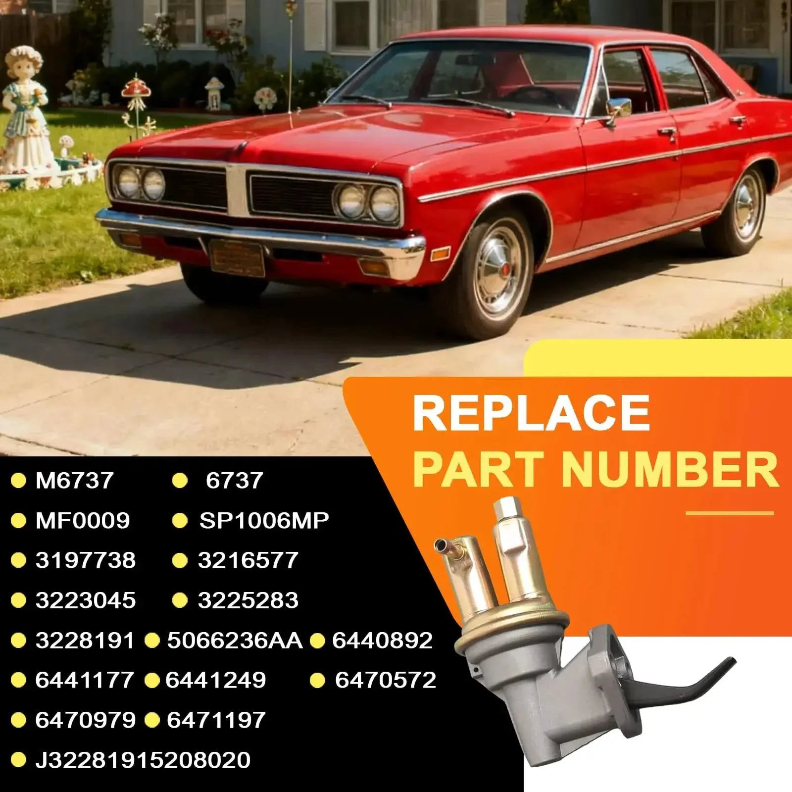 Drop In M6737 Mechanical Fuel Pump Replacement For Jeep And AMC Classics, Fits Wrangler, Cherokee, CJ5, CJ6, CJ7, Scrambler, AMX, Ambassador, Concord, J10, J20, And More, Plug And Play Easy Install, Reliable Fuel Delivery For Off Road Builds - Image 5