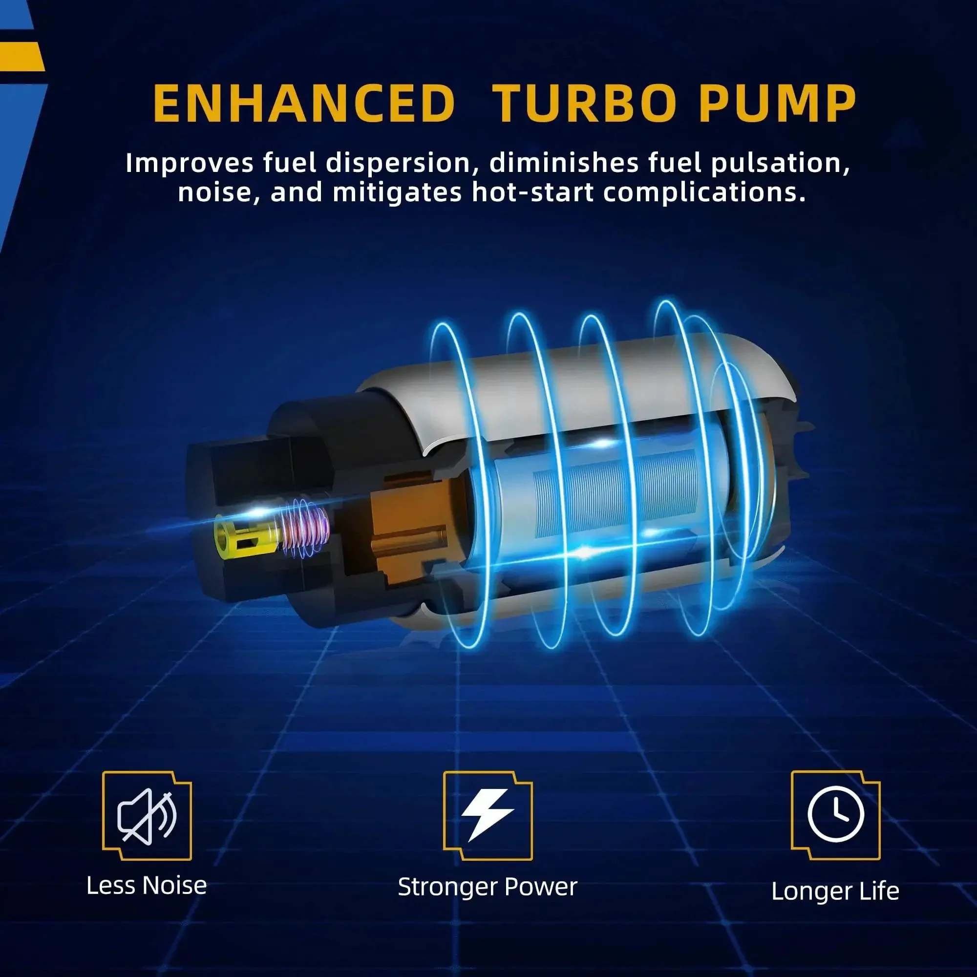 Drop In Replacement In Tank Fuel Pump For 2000 2005 Chevy Impala Monte Carlo Buick Century Regal Oldsmobile Intrigue Pontiac Grand Prix V6 Engines 3.1L 3.4L 3.5L 3.8L - Image 4