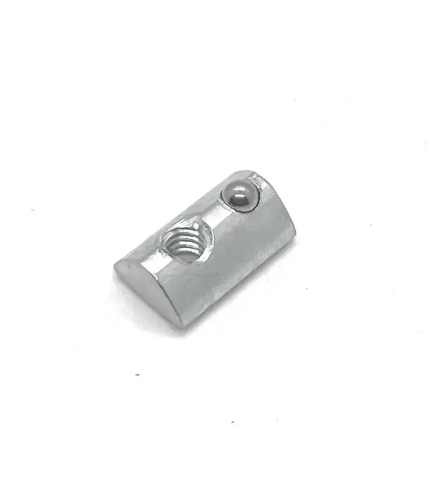 Drop-In T-Nut With Spring Ball Self Aligning 1/4-20 Tap For 15 Series Aluminum Extrusion 24 Pc Pack Designed For 80/20 Profiles T Slot Nut Aluminum Framing Industrial Use Reliable Self Alignment 13037 Silver 1436-24 - Image 9