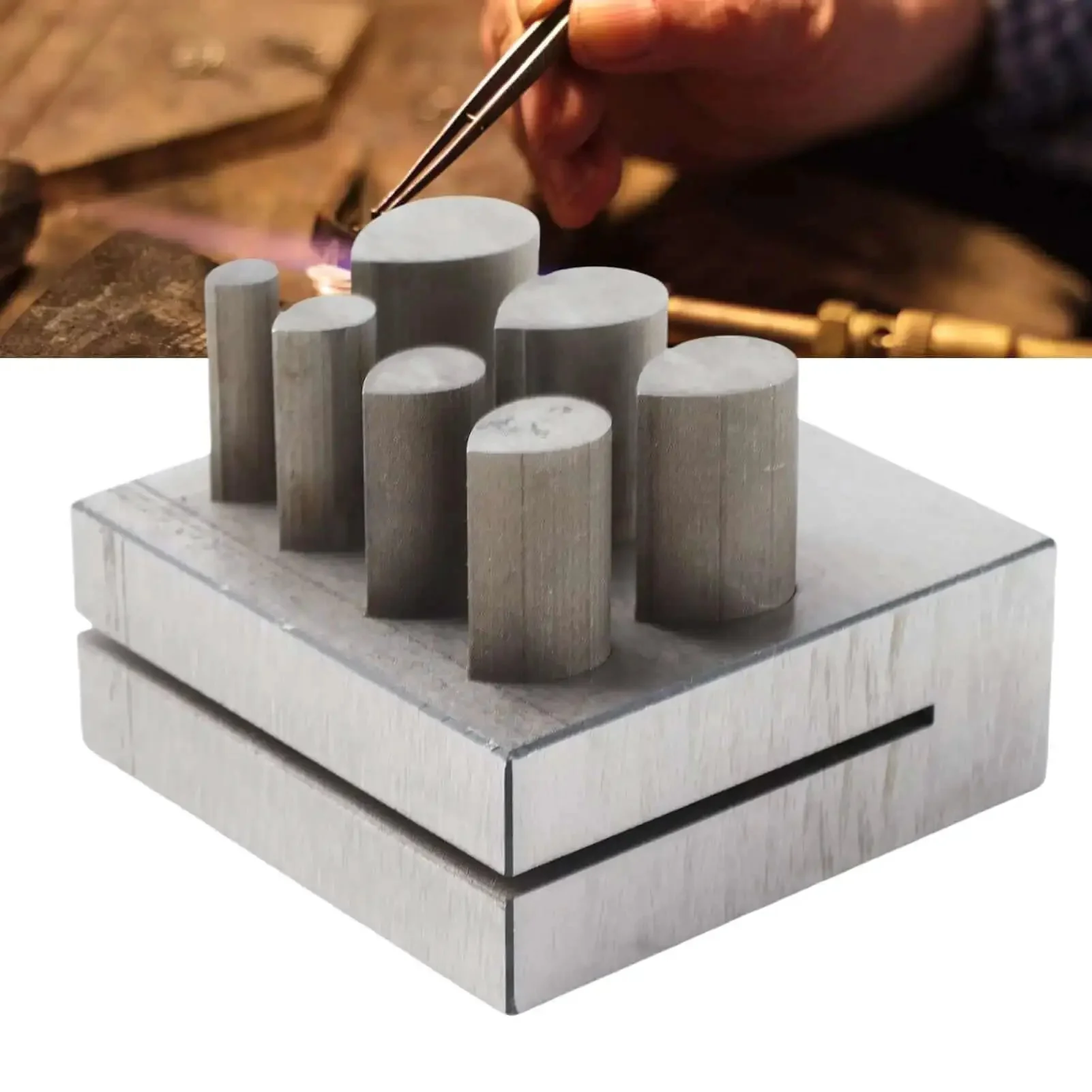 Drop Shape Disc Cutter Set In 45 Steel For Jewelry Making, Pro Grade Die Cutting Tools With Flat Bottom For Rock Solid, Precise Cutting, Includes Multiple Sizes For Crafting Metal Discs, Rings, And Components - Image 6