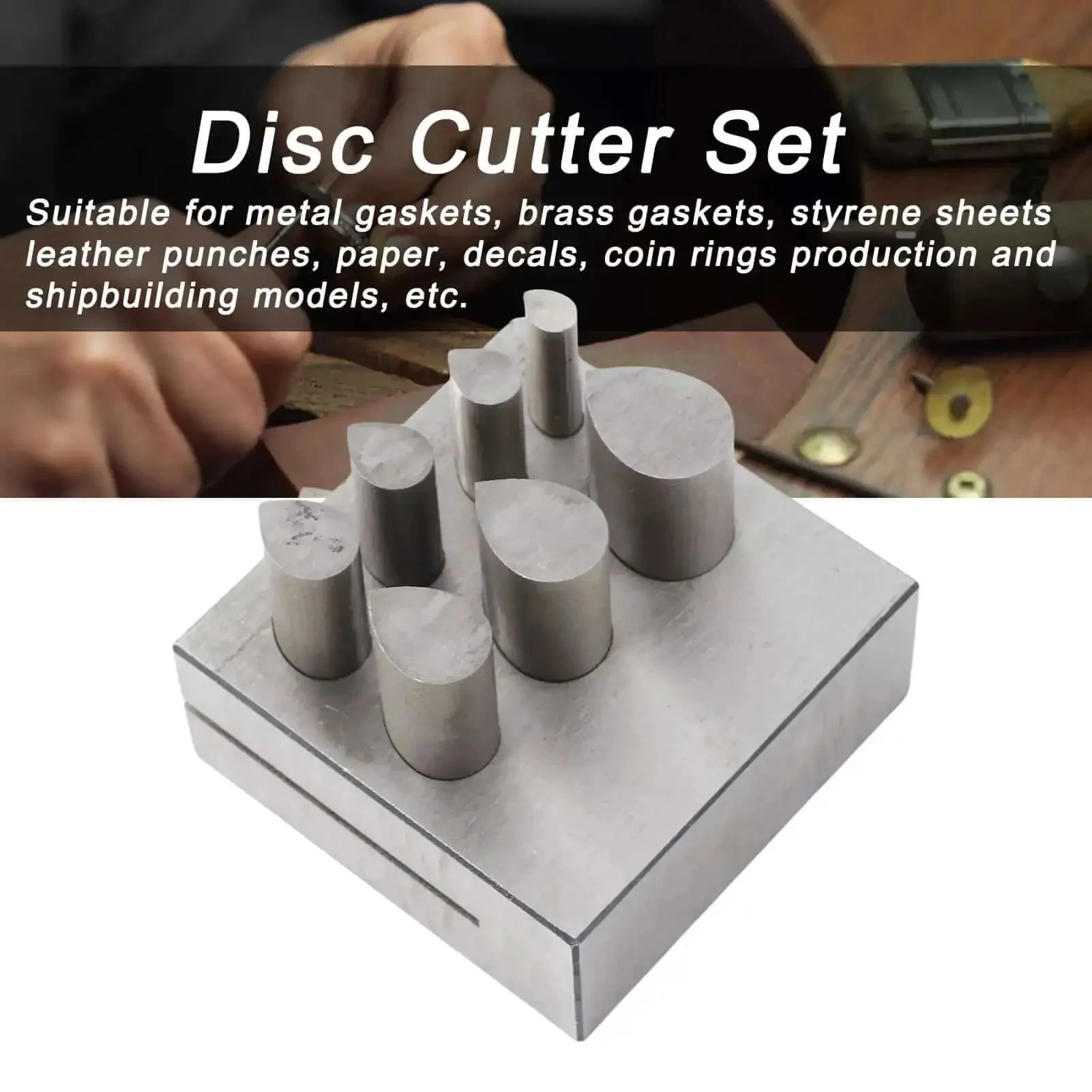 Drop Shape Disc Cutter Set In 45 Steel For Jewelry Making, Pro Grade Die Cutting Tools With Flat Bottom For Rock Solid, Precise Cutting, Includes Multiple Sizes For Crafting Metal Discs, Rings, And Components - Image 8
