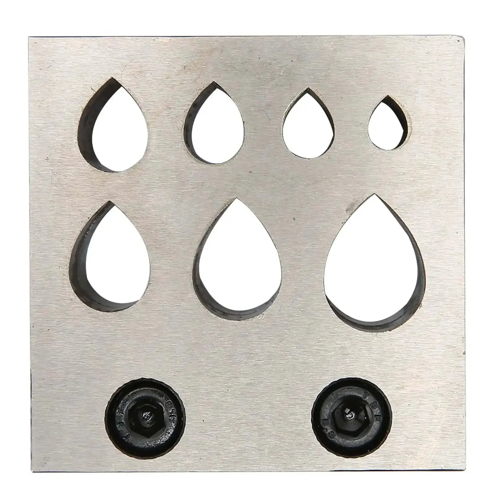 Drop Shaped Die Cutter Set For Jewelry Making 7 Piece Steel Disc Dies Pro Grade Metal Forming Tools For Cutting And Shaping Hole Punch And Crafting Dies Built Tough 45 Steel Kit For Earrings Pendants And More - Image 6