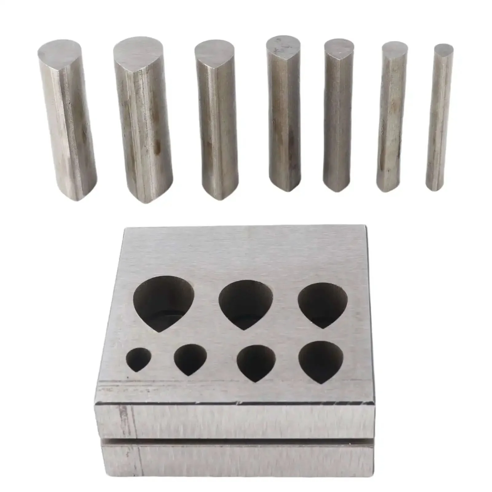 Drop Shaped Die Set For Metal Craft And Jewelry Making With Precise Punch Disc Cutter Kit 7 Totally Assorted Sizes For Hole Punching And Bangle Design Pro DIY Steel Die Shapes For Craft Projects And Beadwork - Image 3