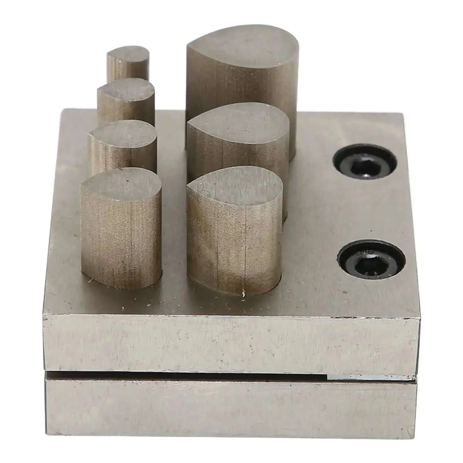 Drop Shaped Disc Cutter Set 7 Piece Punch Die Forming Kit For Jewelry Making And Metal Gaskets Sheets With Base 62x62mm For Punching Device And Flat Bottom For Precise Must Have Tool For Crafters - Image 7
