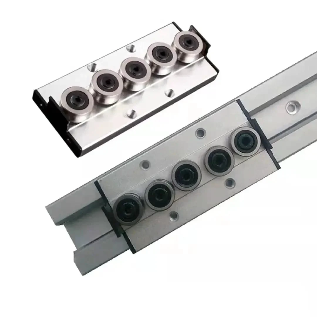 Dual Axis Roller Linear Guide Rail Kit SGR10E 620mm Long Shaft Rail With Two SGB10EUU-5 Bearing Blocks Silver Compact Motion Guide For CNC Hobbyists And DIY Projects Built Tough For Smooth Precise Travel