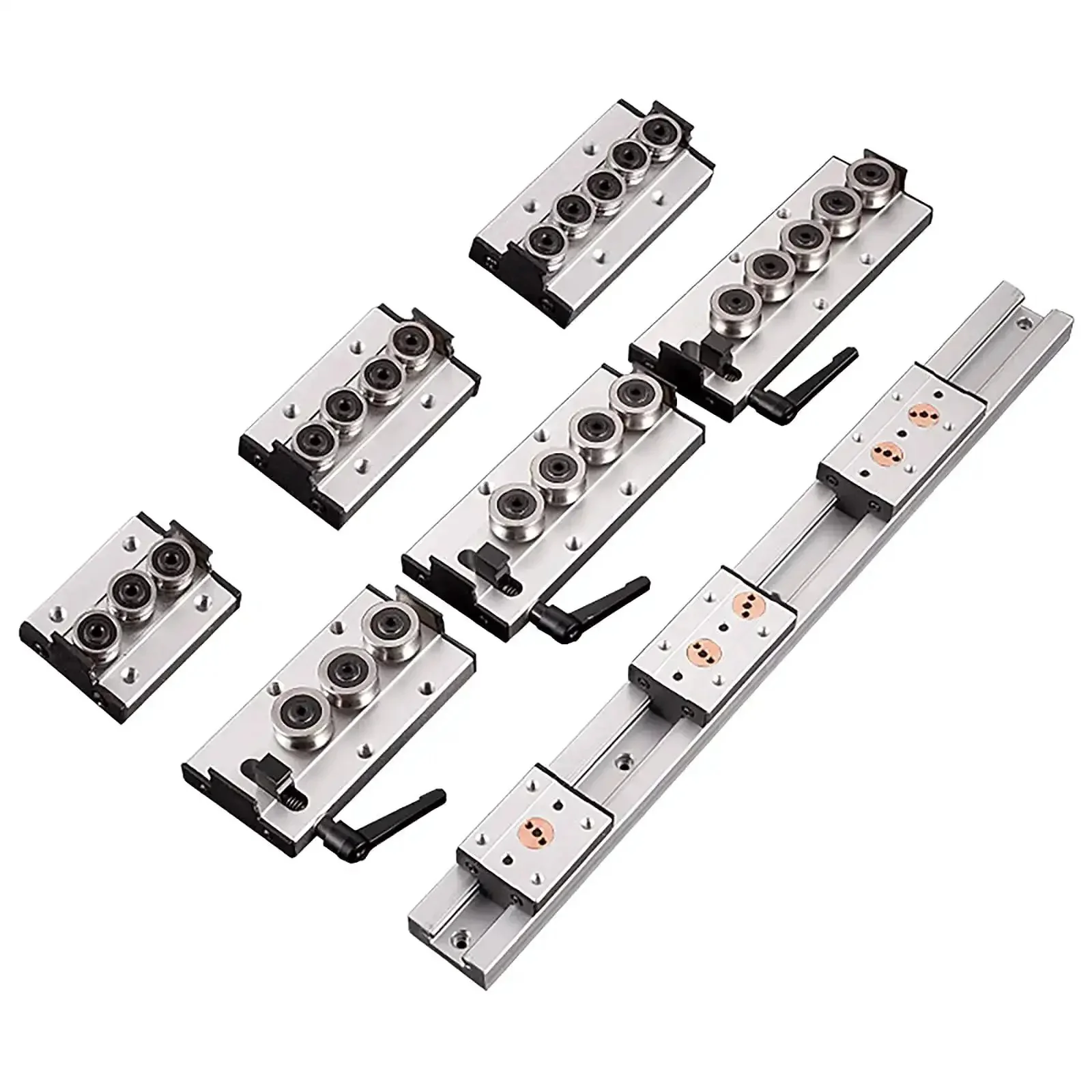 Dual Axis Roller Linear Guide Rail Kit SGR10E 620mm Long Shaft Rail With Two SGB10EUU-5 Bearing Blocks Silver Compact Motion Guide For CNC Hobbyists And DIY Projects Built Tough For Smooth Precise Travel - Image 4
