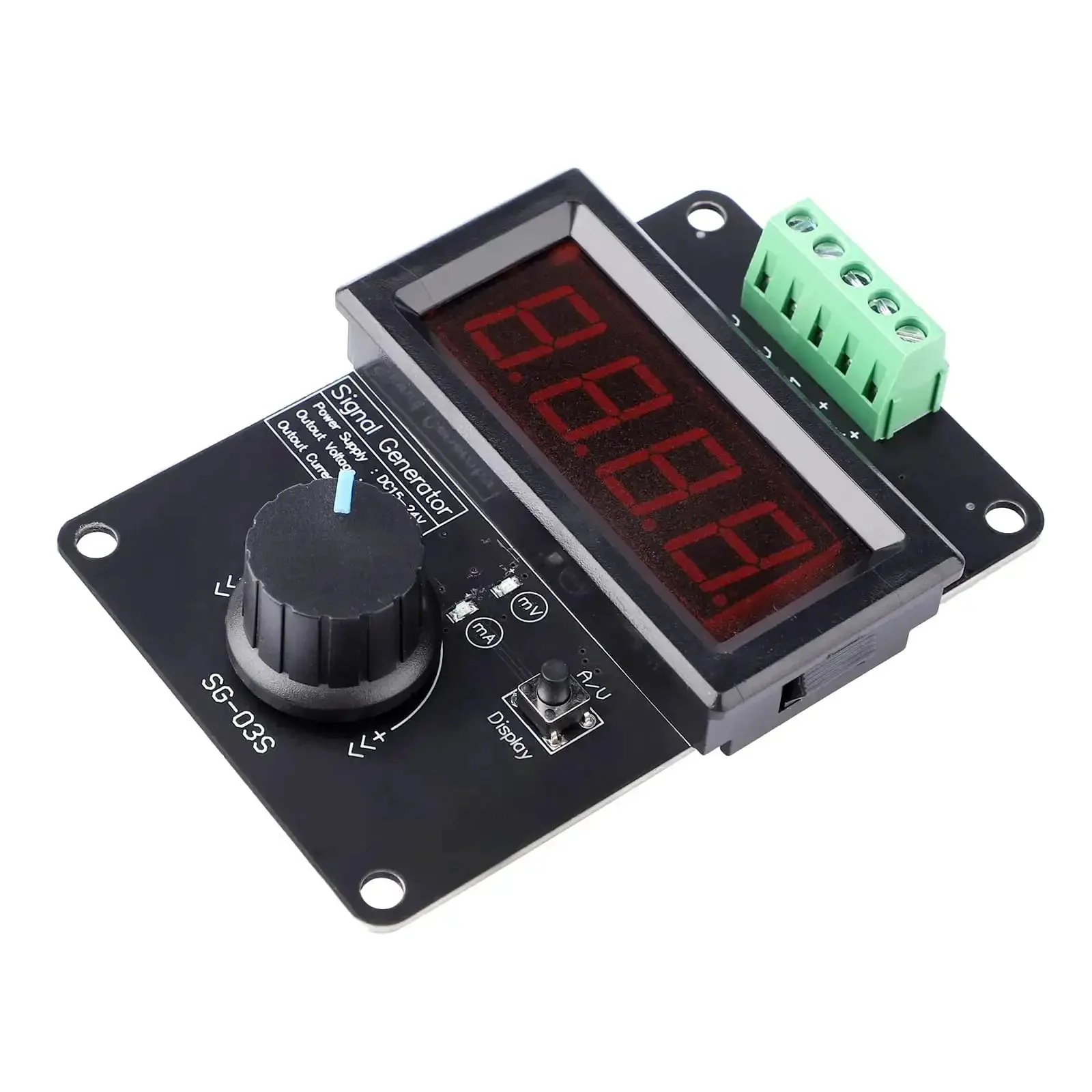 Dual Channel Signal Generator For PLC Panels And LED Testing Adjustable 0/4-20mA Current And 0-10V Voltage Analog Simulator Plug And Play Dial In Control Perfect For Industrial Process Simulation - Image 5