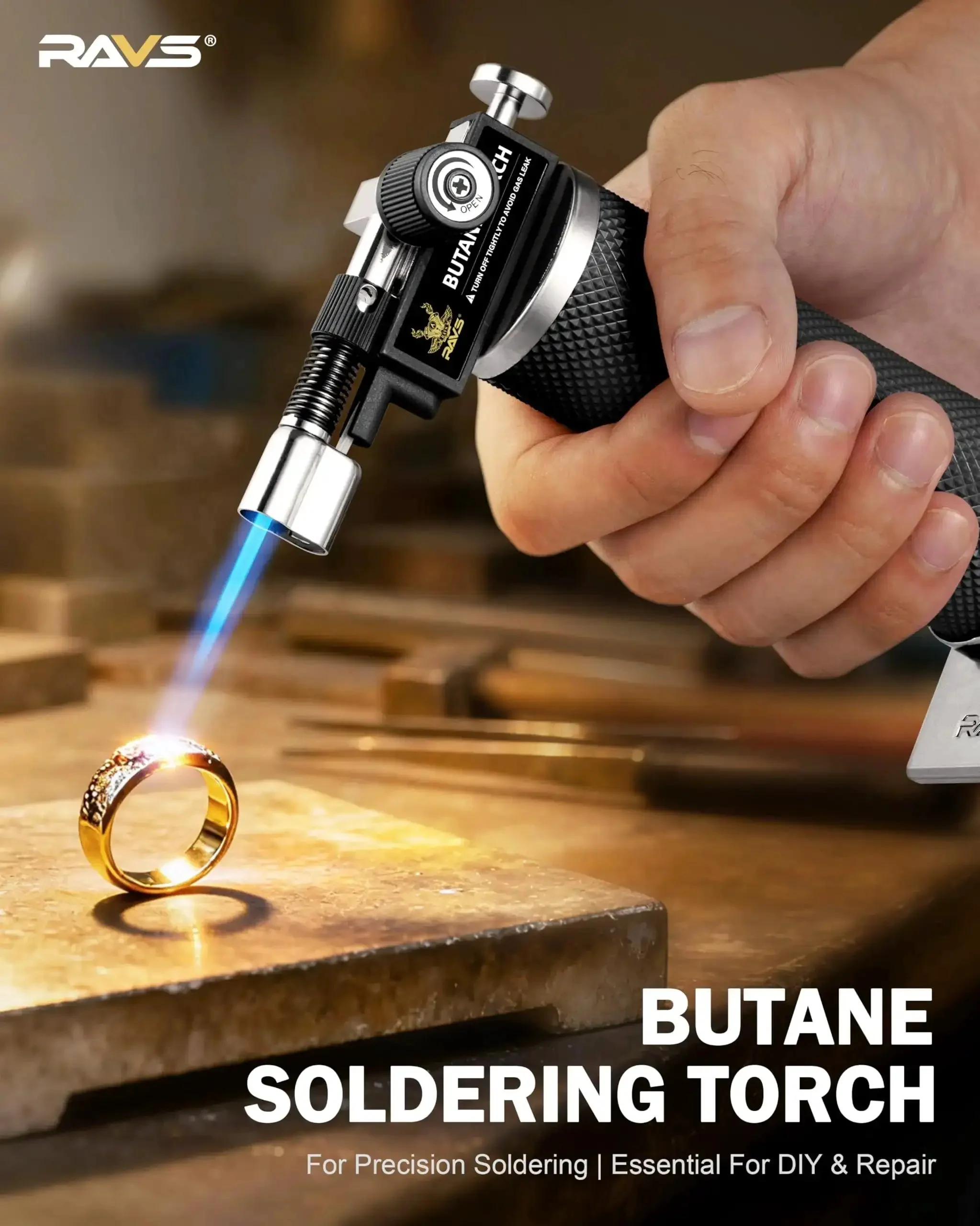 Dual Flame Butane Torch Lighter For Cooking And Soldering Refillable Kitchen Torch For Pro Grade Cooking With Ergonomic Grip Creme Brulee Torch For Sweets And Crusts Mini Blow Torch For Cooking Welding And Craft Projects - Image 5