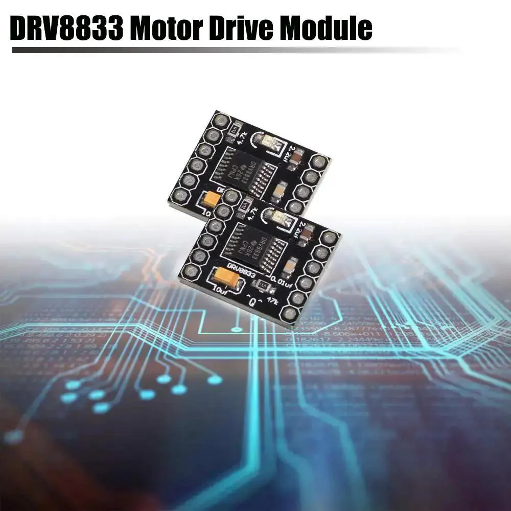Dual H Bridge Motor Driver Module For DIY Robots, 1.5A Per Channel, DRV8833 Based, 3-10V DC Input, Powers Two Geared DC Motors, With Overcurrent, Short Circuit, Undervoltage Lockout And Overtemperature Protection, Sleep Mode - Image 2