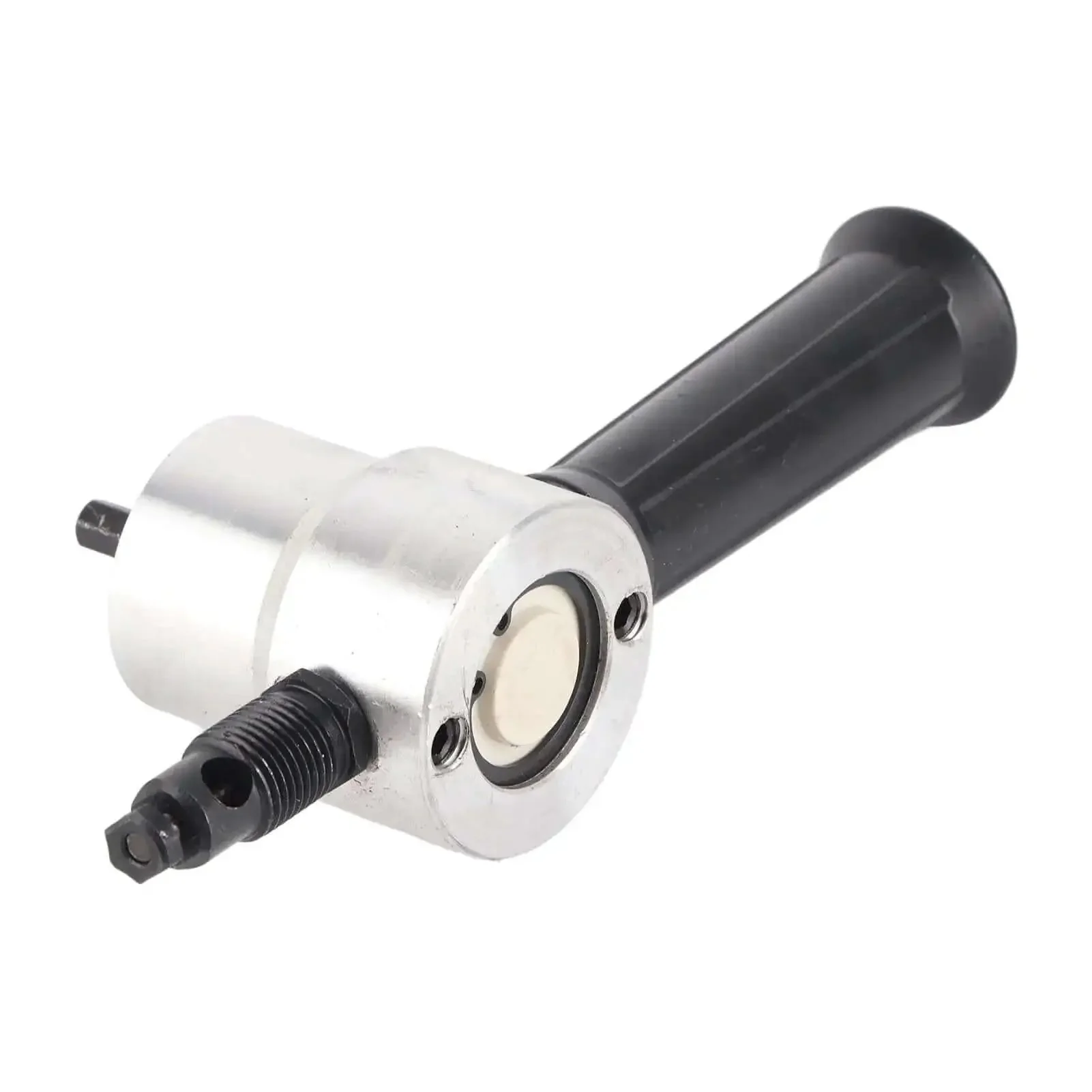 Dual Head Metal Sheet Cutter For Circle Cutting And Metal Fabrication, High Speed Steel Nibbler Drill With 360 Degree Rotating Heads, 6mm Hex Shank, 1.8mm Steel Cutting Capacity, Includes Wrench For Quick Setup - Image 3