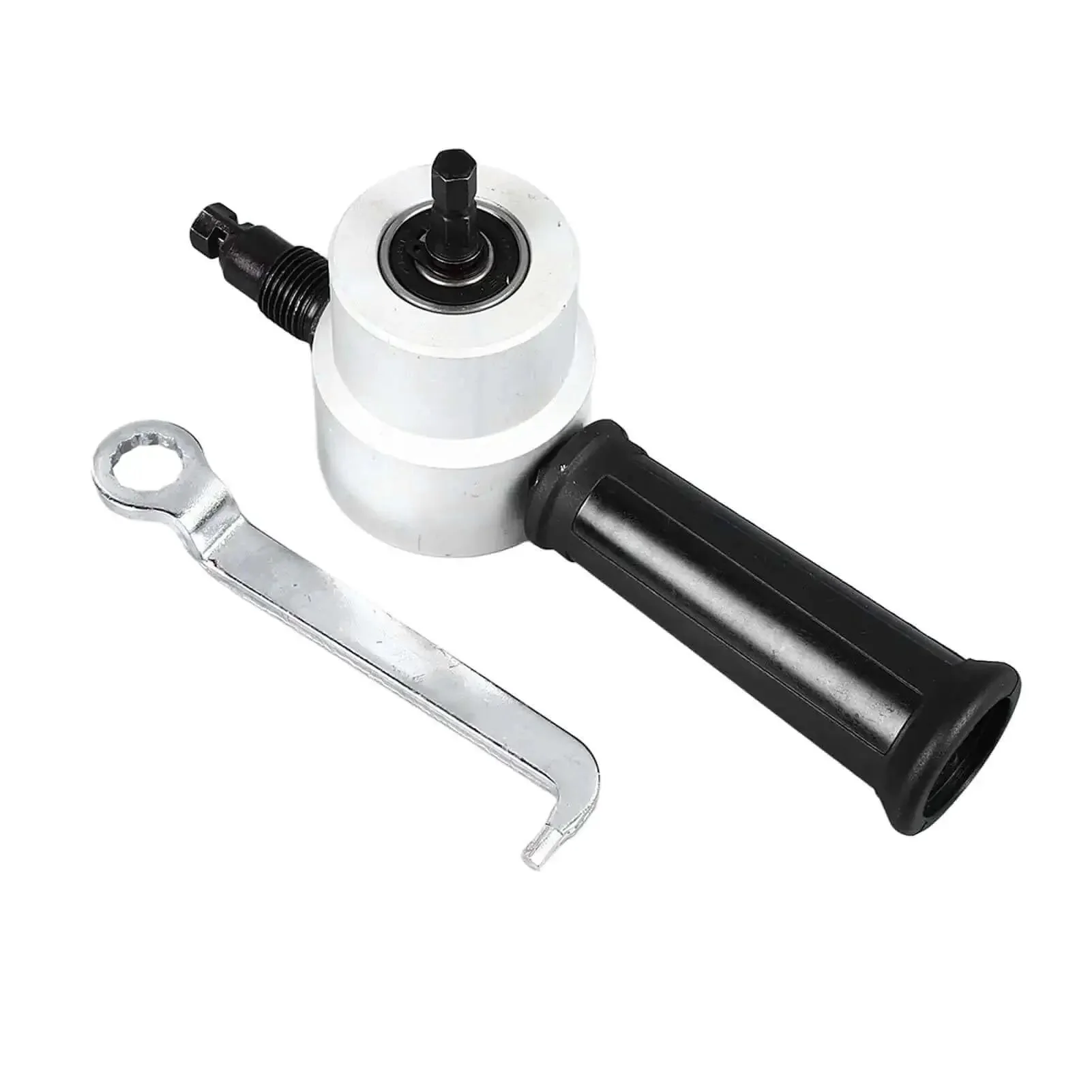 Dual Head Sheet Metal Cutter Nibbler With 360 Degree Adjustable Cutting No Fuss Two Head Design For Smooth Burr Free Cuts On Metal Sheets And Trim Work - Image 3