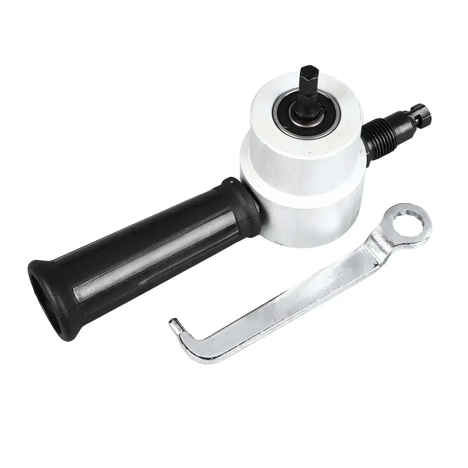Dual Head Sheet Metal Cutter With 360 Degree Nibbler Attachment For Drill Pros, Fast Burr Free Cutting, Adjustable Cutting Direction, Handy Carpenter Tool - Image 4