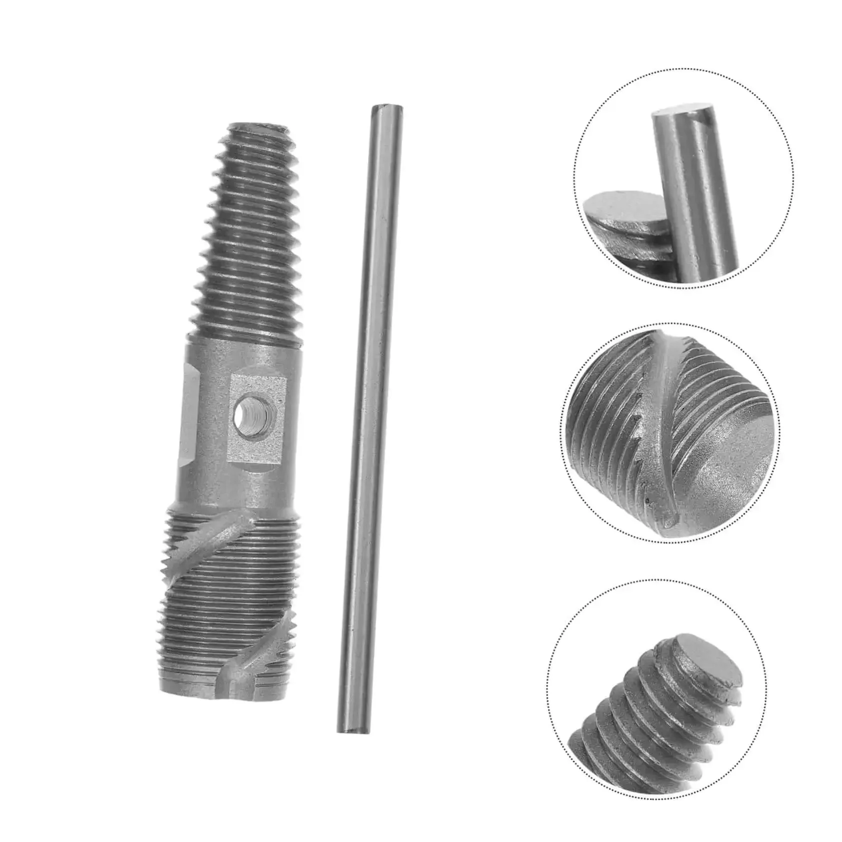 Dual Head Water Pipe Extractor And Broken Screw Remover Tool For Stripped Screws Valves And Bolts Heavy Duty Repair Kit For Home And Shop Multi Purpose Tool For Plumbing Drain Solutions Reusable And Durable For Valves And Bolts - Image 2