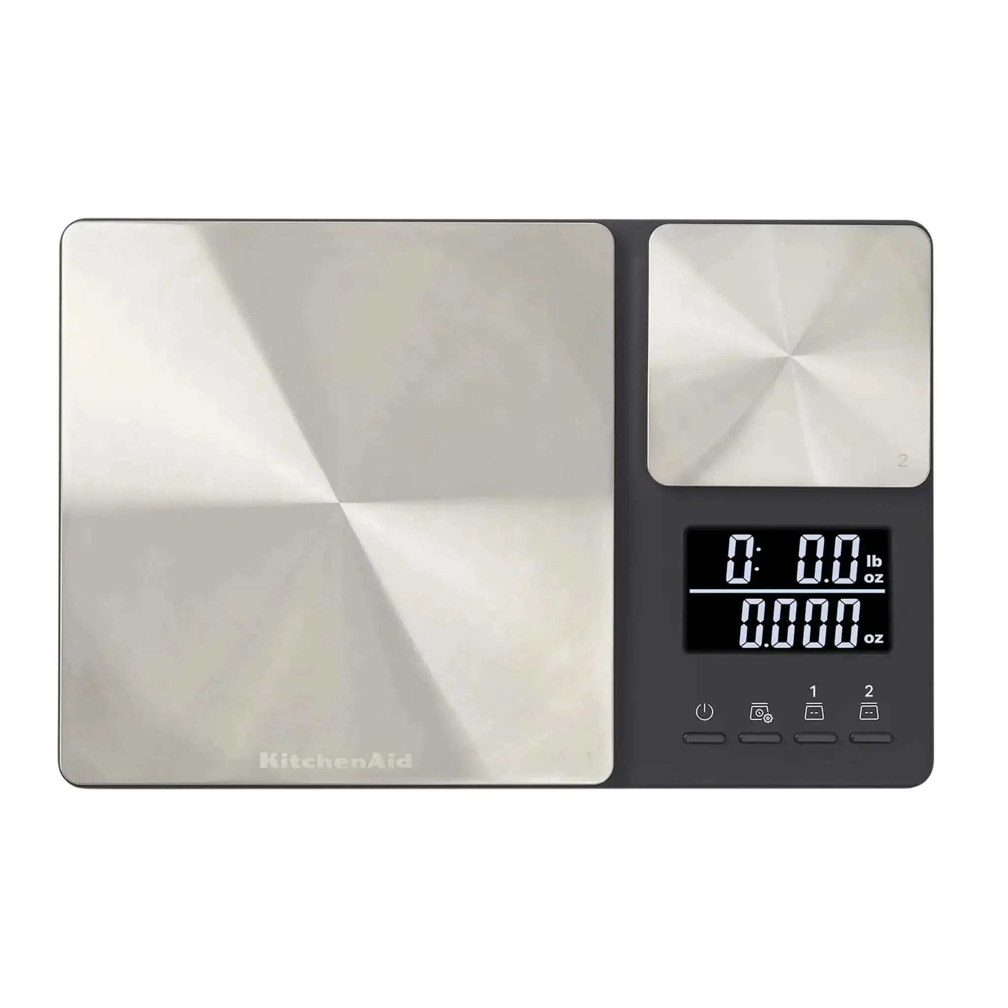 Dual Platform Digital Kitchen Scale For Home Chefs With 11 Lb And 16 Oz Capacity, Precise 0.1 Oz And 0.001 Oz Increments, 5000 G And 500 G Metrics, Stainless Steel Surface And Backlit LCD Readout
