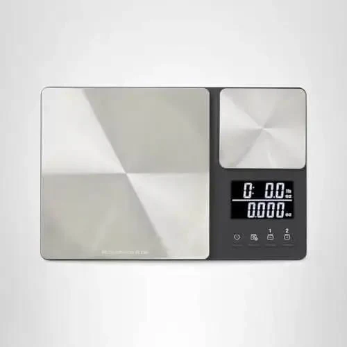 Dual Platform Digital Kitchen Scale For Home Chefs With 11 Lb And 16 Oz Capacity, Precise 0.1 Oz And 0.001 Oz Increments, 5000 G And 500 G Metrics, Stainless Steel Surface And Backlit LCD Readout - Image 2