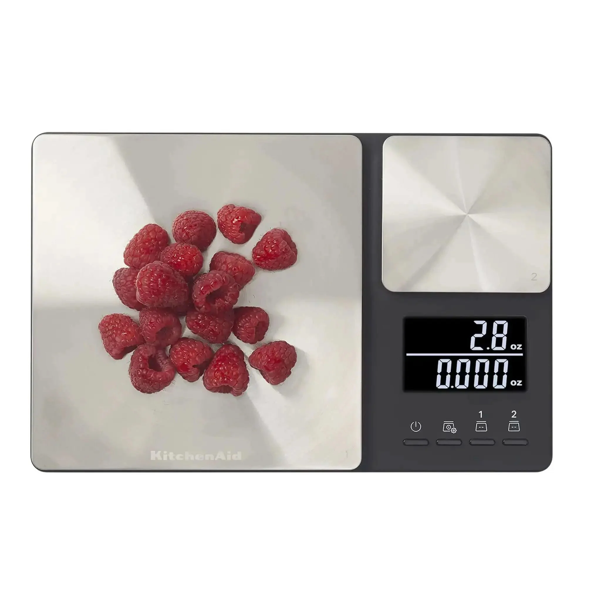 Dual Platform Digital Kitchen Scale For Home Chefs With 11 Lb And 16 Oz Capacity, Precise 0.1 Oz And 0.001 Oz Increments, 5000 G And 500 G Metrics, Stainless Steel Surface And Backlit LCD Readout - Image 8