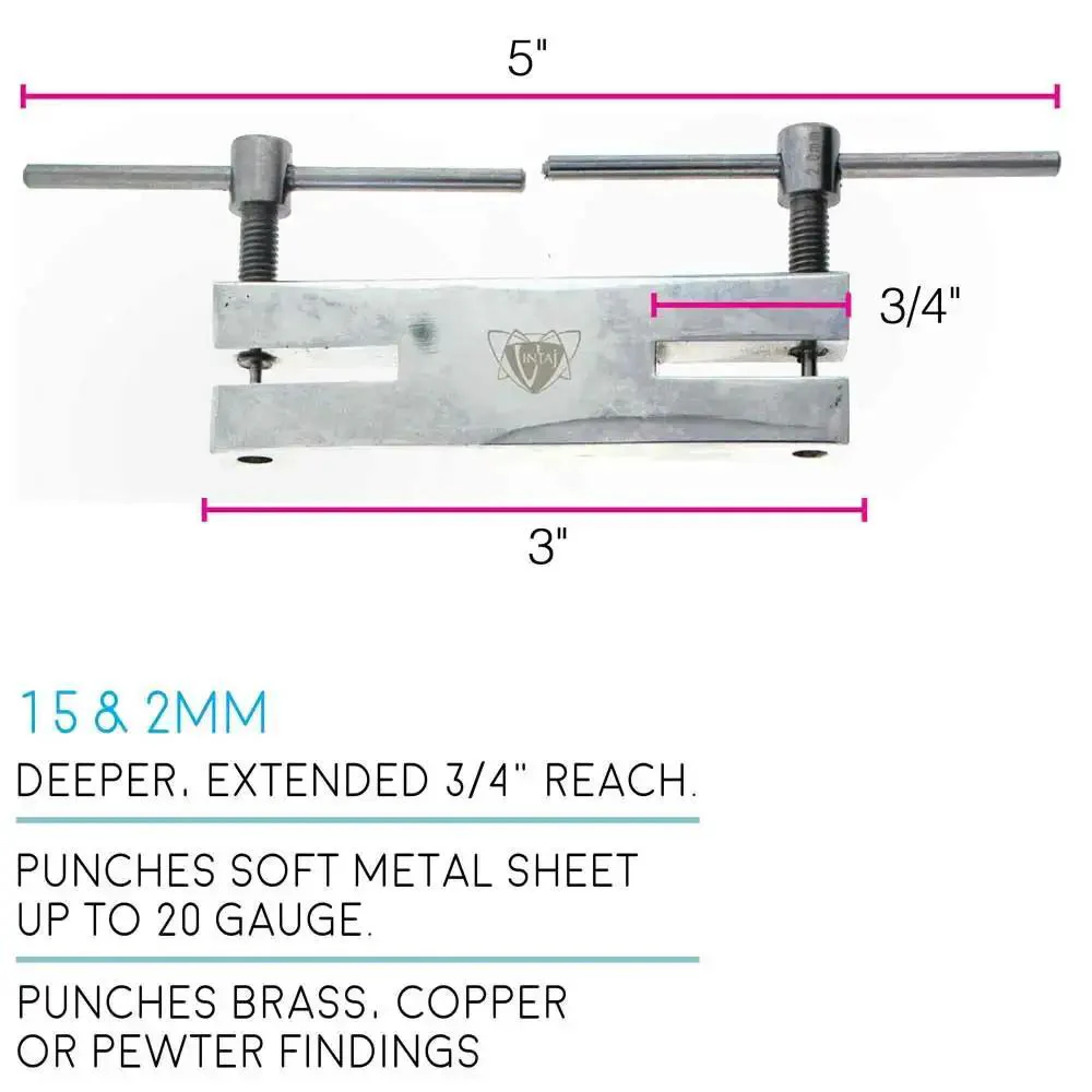 Dual Tip Hole Punch Tool 1.5mm And 2mm, Pro Grade Metal Punch For Jewelry Making, Leather Craft, DIY Projects, And Crafts, Built Tough For Handmade Accessories - Image 5